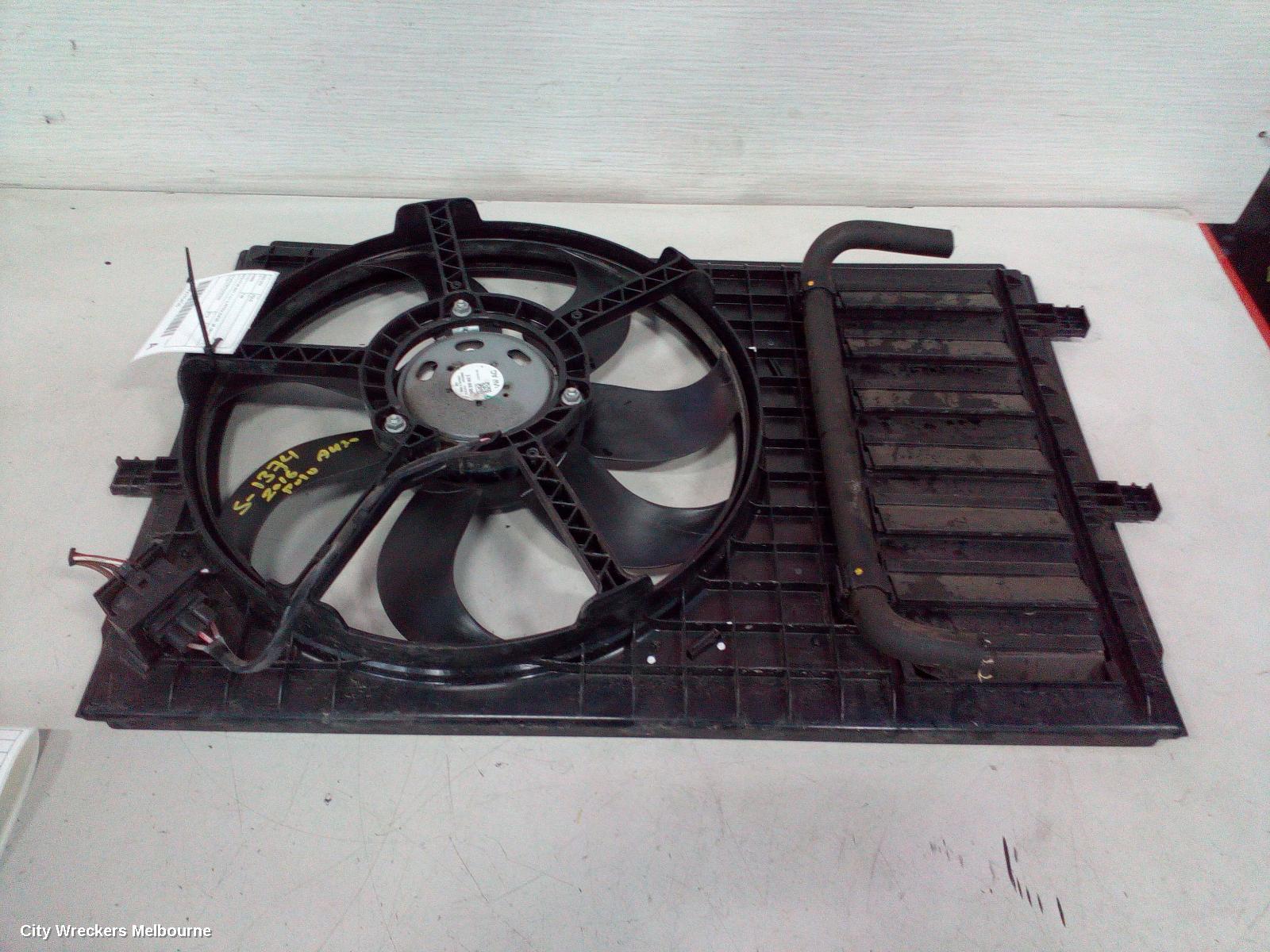 VOLKSWAGEN POLO FAN, SINGLE FAN ASSY, 1.2/1.6, PETROL/DIESEL, 6R, 05/2010 - 09/2017