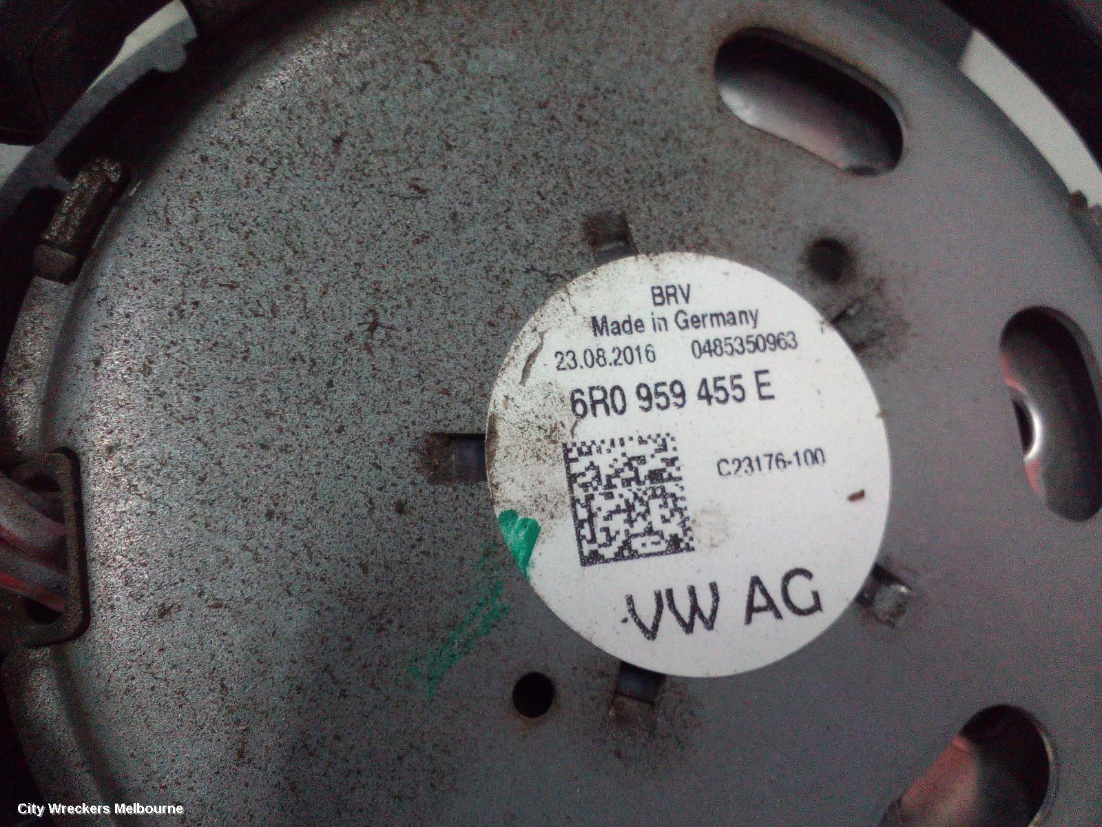 VOLKSWAGEN POLO FAN, SINGLE FAN ASSY, 1.2/1.6, PETROL/DIESEL, 6R, 05/2010 - 09/2017
