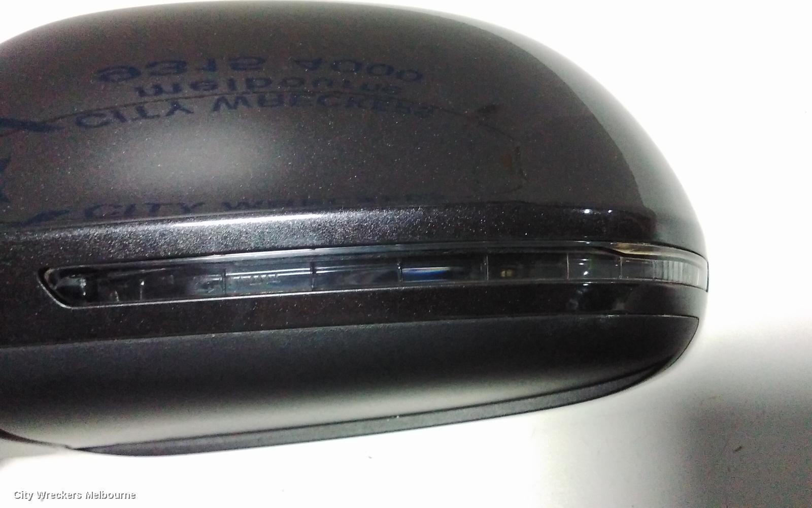 AUDI A4 LEFT DOOR MIRROR, B8 8K, A4, MANUAL FOLD, NO LANE CHANGE ASSIST TYPE, 1 PLUG (6 WIRE), 02/2008 - 05/2009