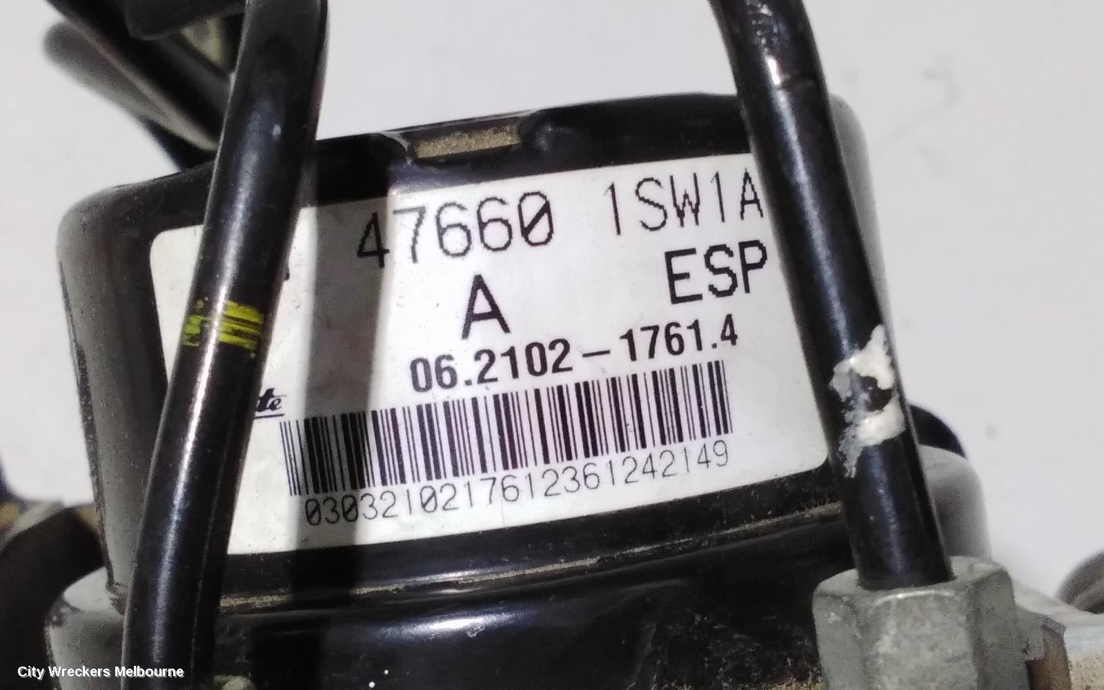 NISSAN MURANO ABS PUMP/MODULATOR, Z51, 05/2010 - 12/2014