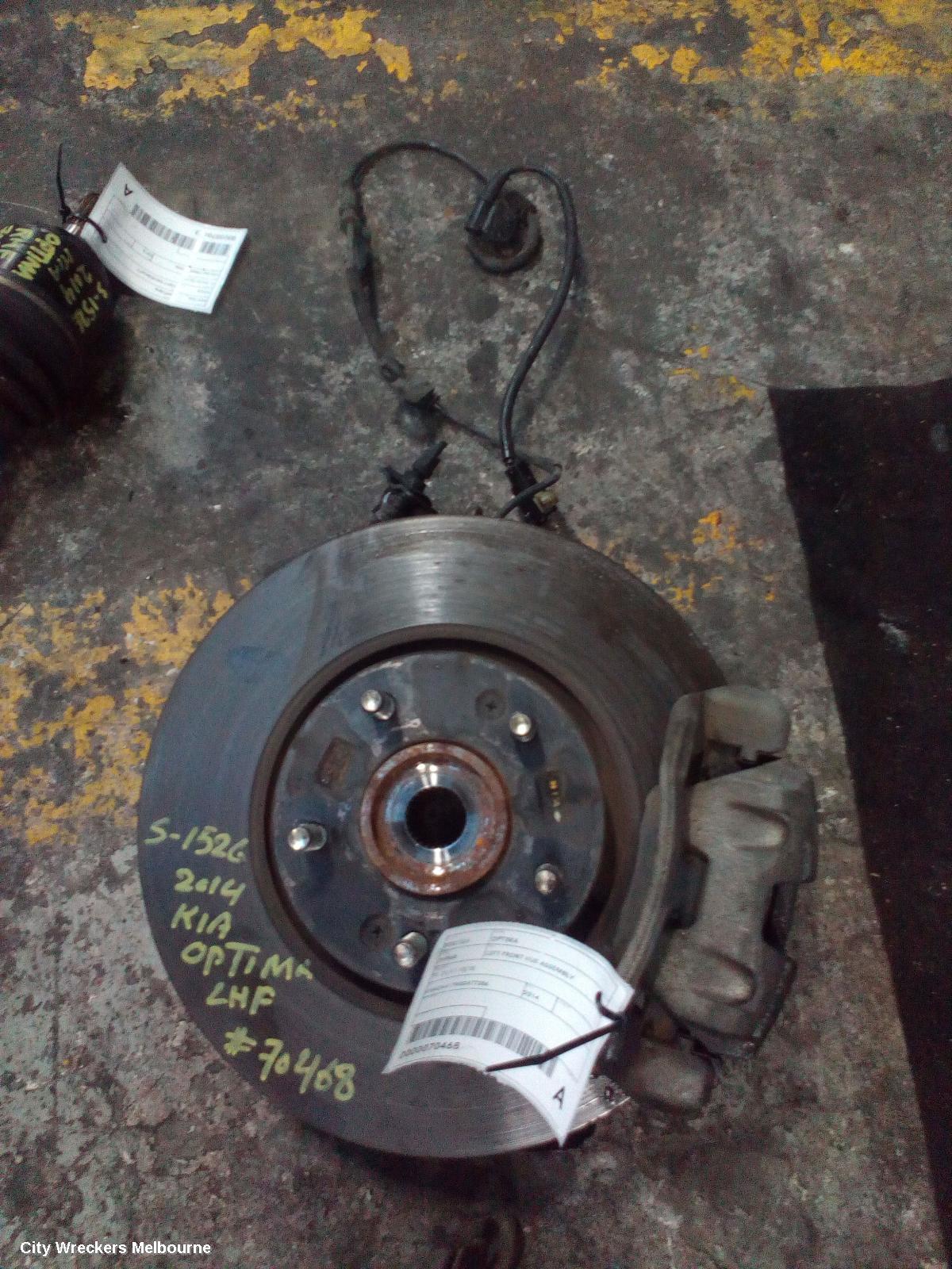 KIA OPTIMA LEFT FRONT HUB ASSEMBLY, TF, 01/2011 - 10/2015