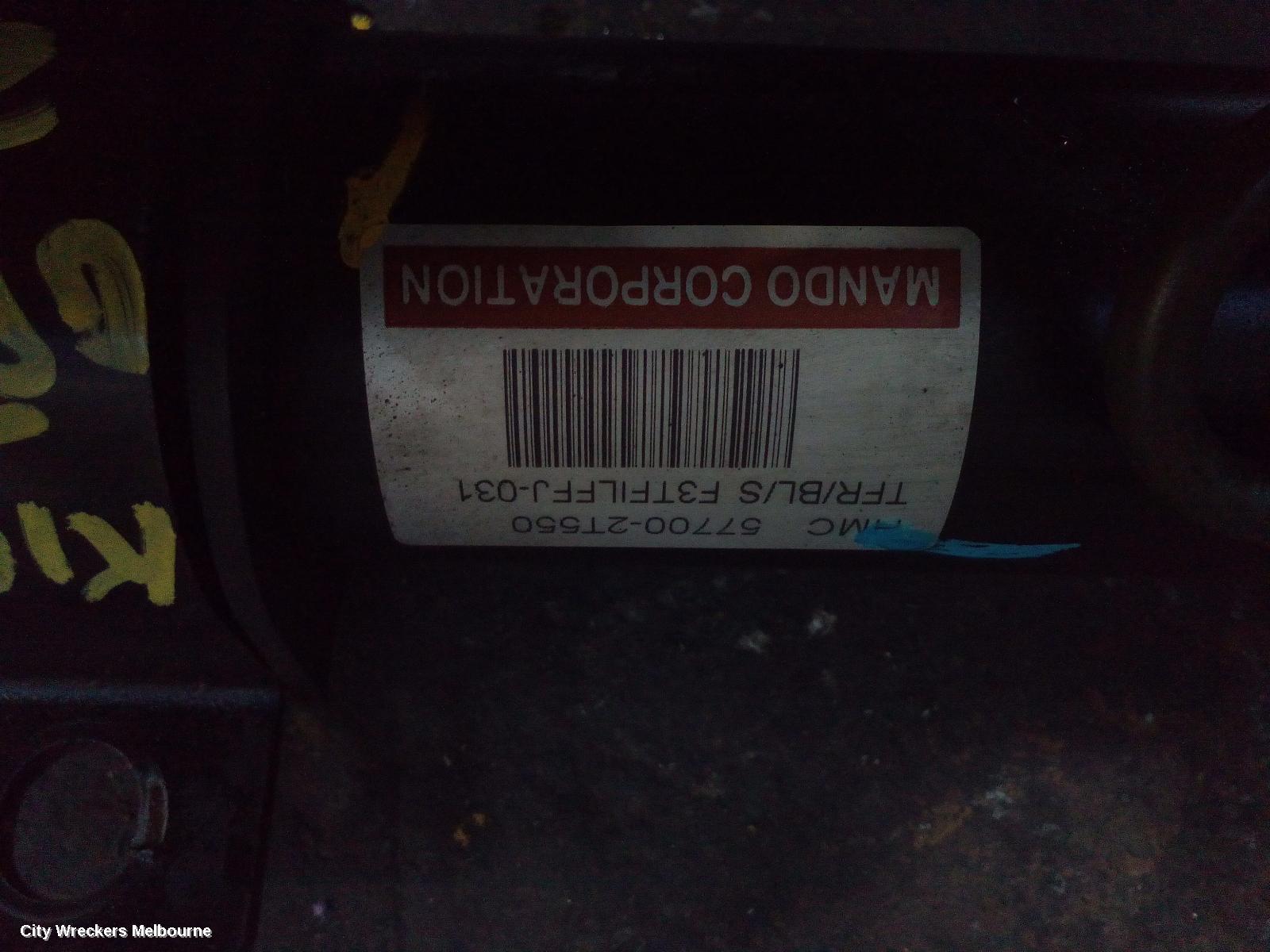 KIA OPTIMA STEERING BOX/RACK, TF, 10/2013 - 10/2015