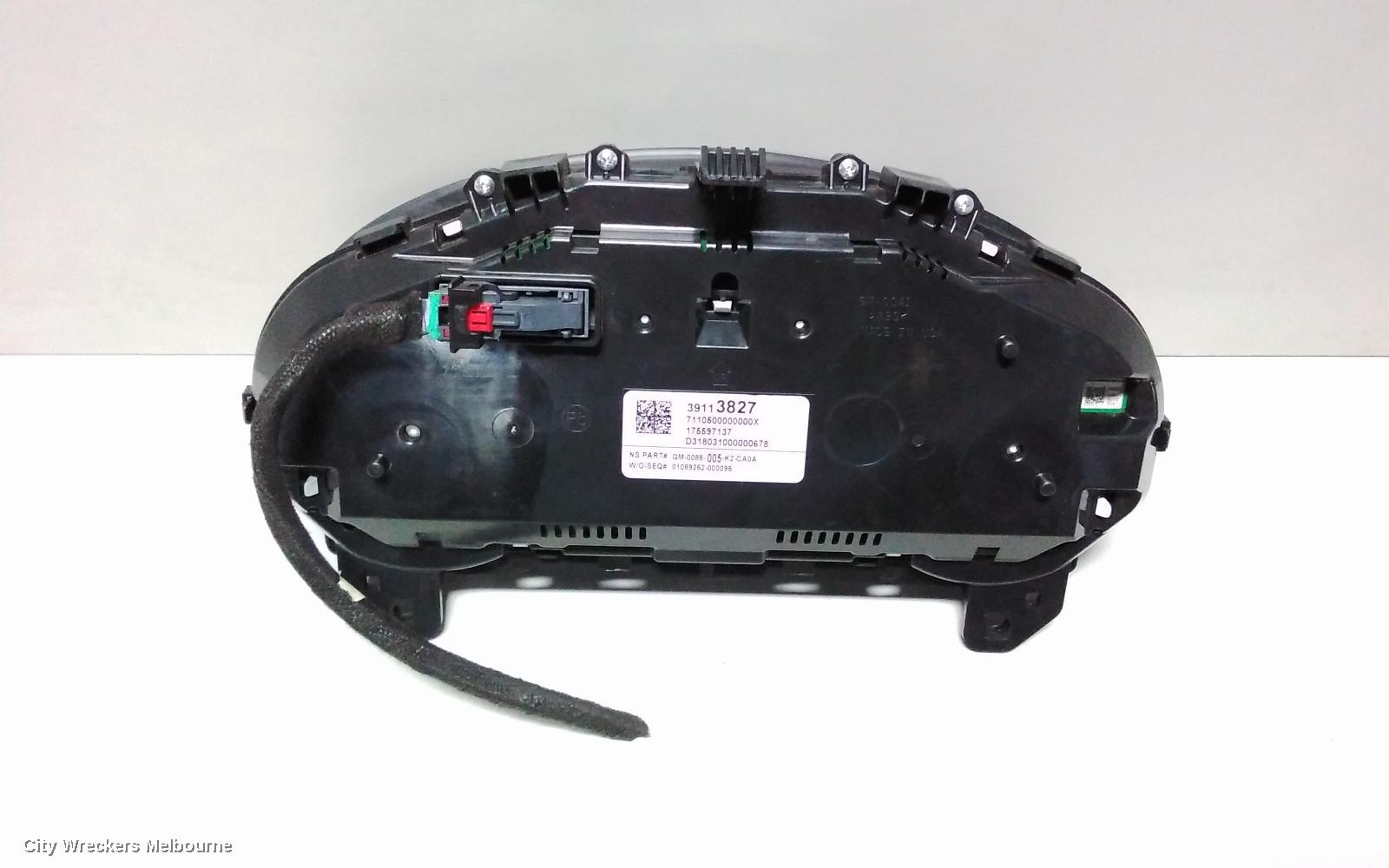 HOLDEN COMMODORE INSTRUMENT CLUSTER, INSTRUMENT CLUSTER, AUTO T/M, PETROL, ZB, 10/2017 - 12/2020
