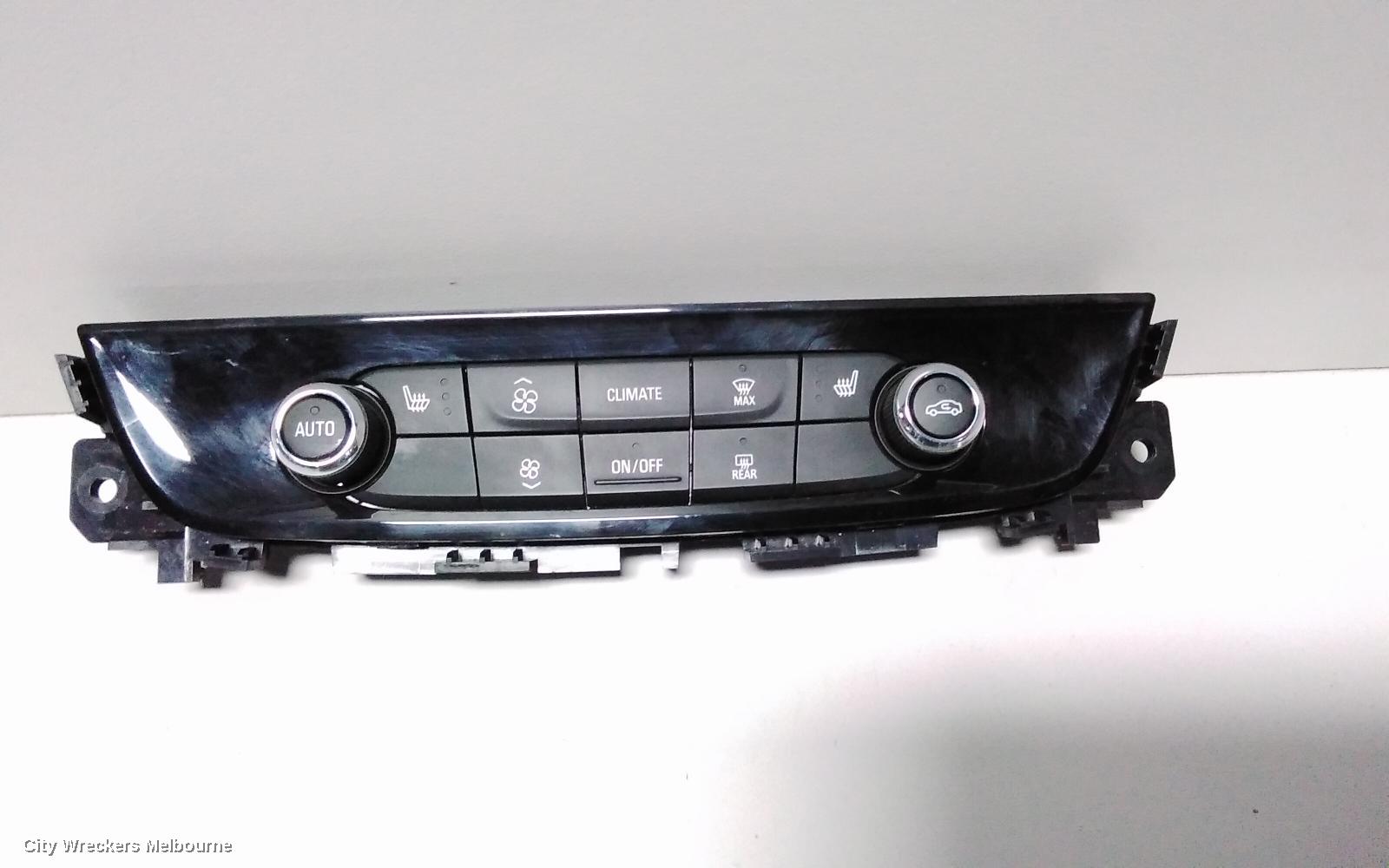 HOLDEN COMMODORE HEATER/AC CONTROLS, DUAL CLIMATE CONTROL, FRONT & REAR HEATED SEAT TYPE, ZB, 10/2017 - 12/2020