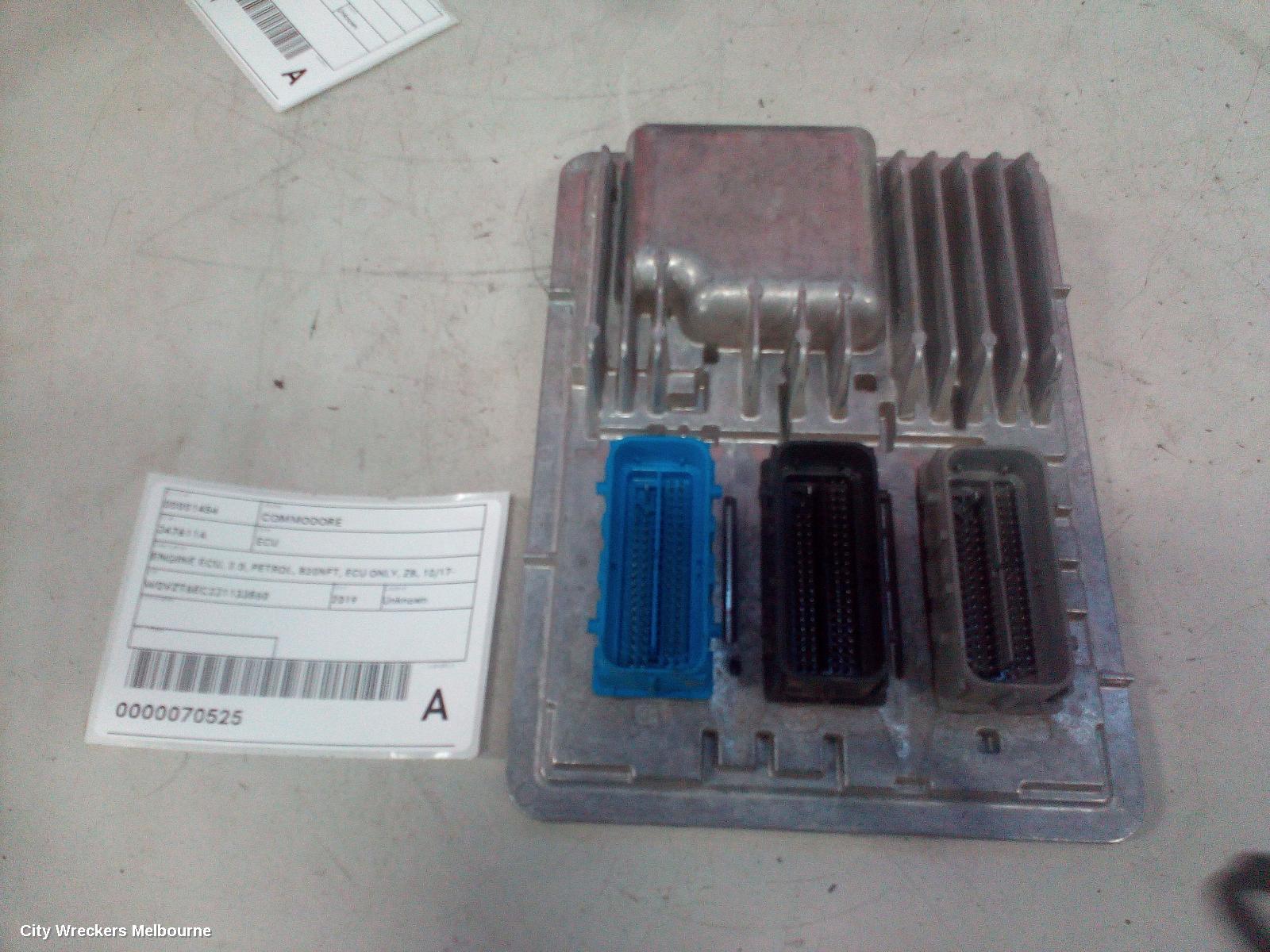 HOLDEN COMMODORE ECU, ENGINE ECU, 2.0, PETROL, B20NFT, ECU ONLY, ZB, 10/2017 - 12/2020