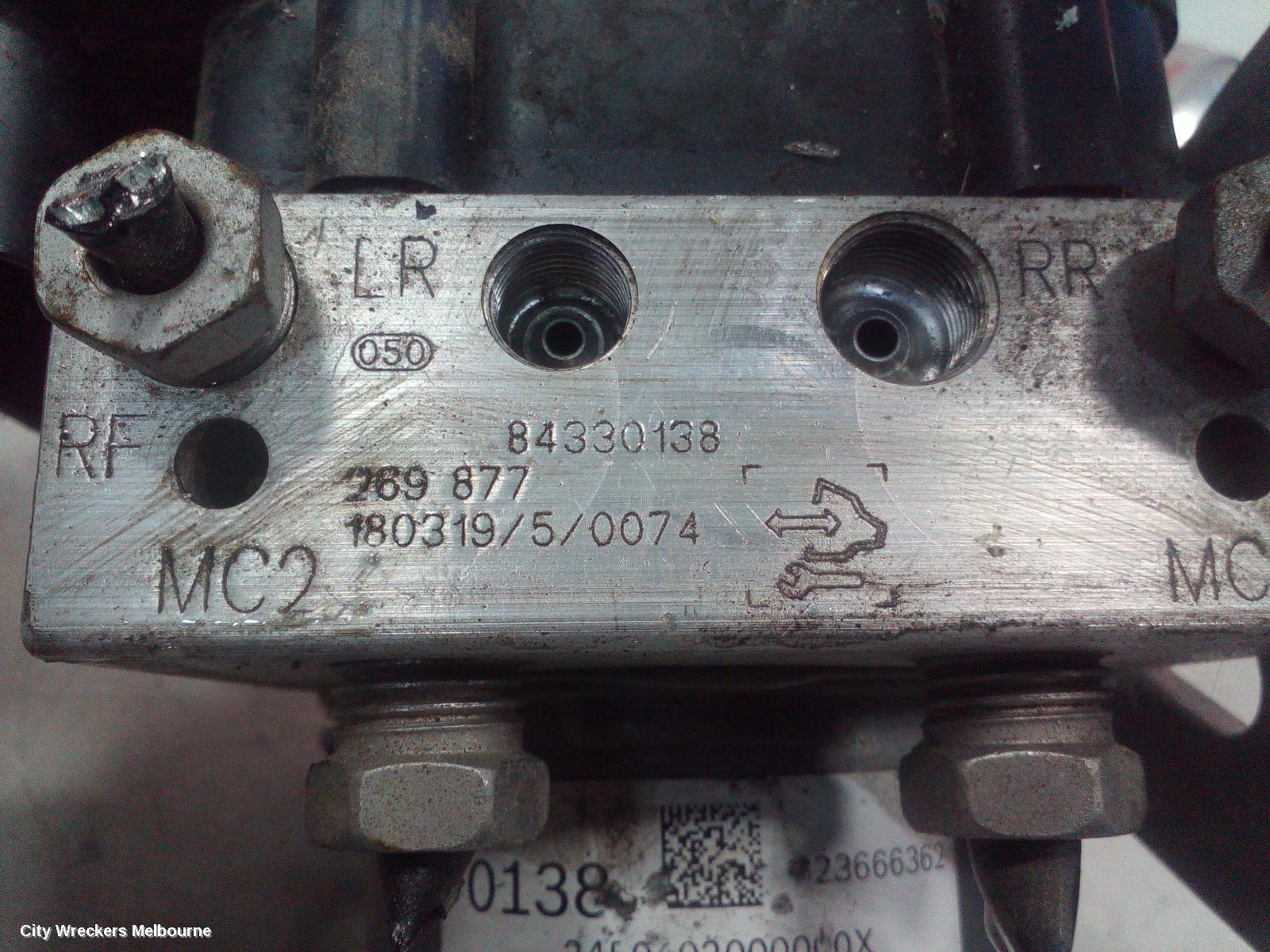 HOLDEN COMMODORE ABS PUMP/MODULATOR, ZB, P/N 84330138, 10/2017 - 12/2020