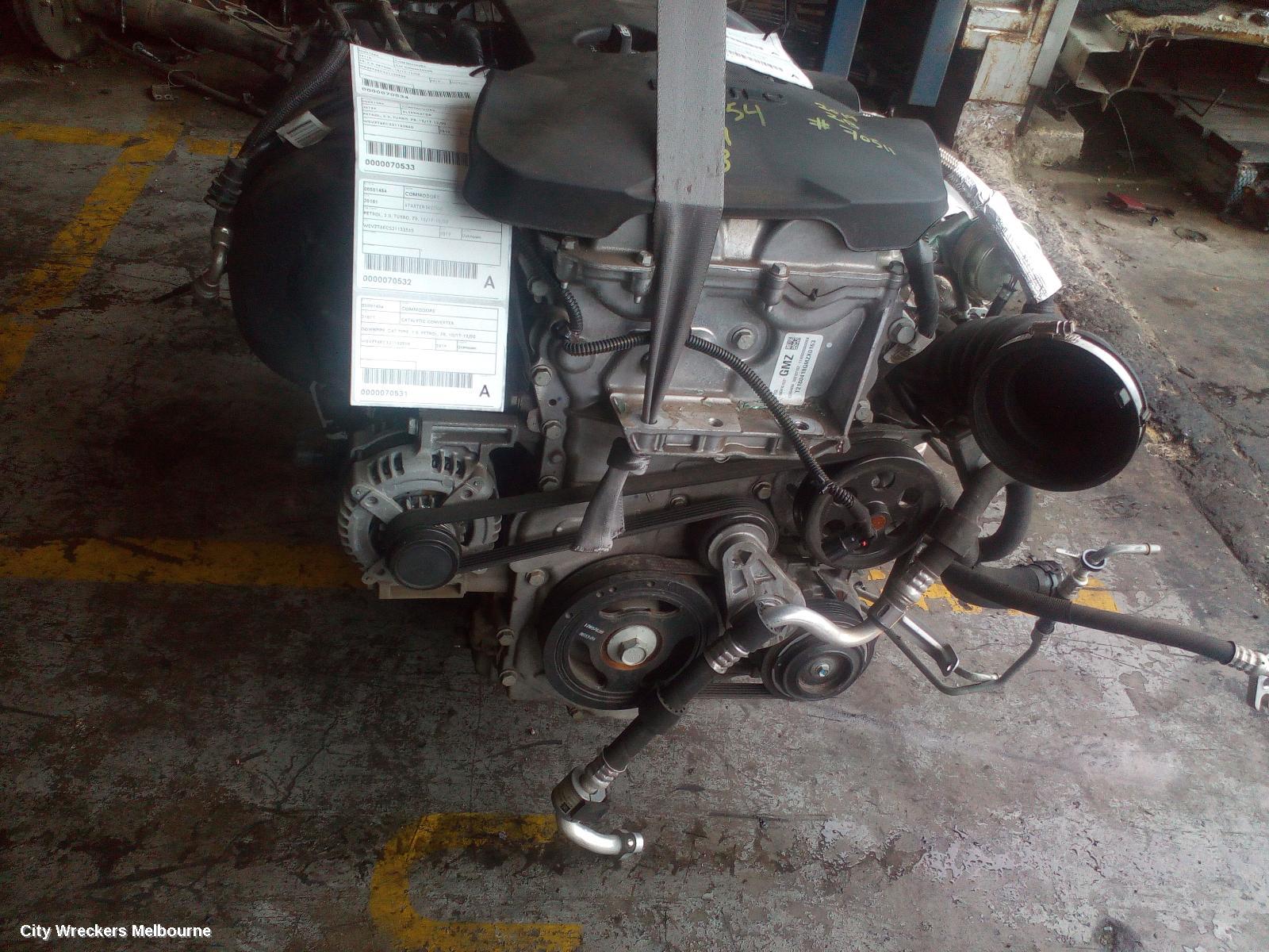 HOLDEN COMMODORE ALTERNATOR, PETROL, 2.0, TURBO, ZB, 10/2017 - 12/2020