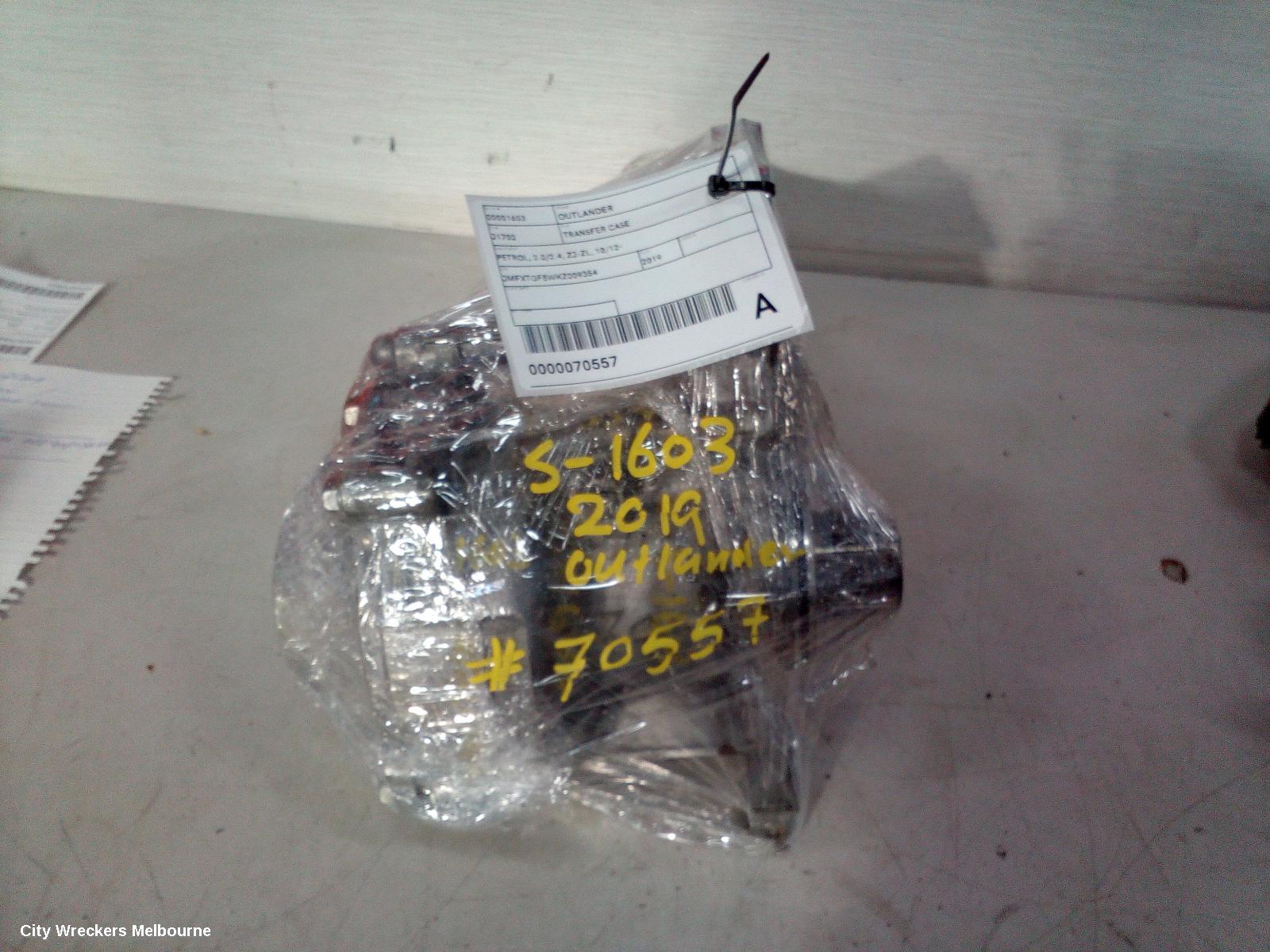 MITSUBISHI OUTLANDER TRANSFER CASE, PETROL, 2.0/2.4, ZJ-ZL, 10/2012 ONWARDS
