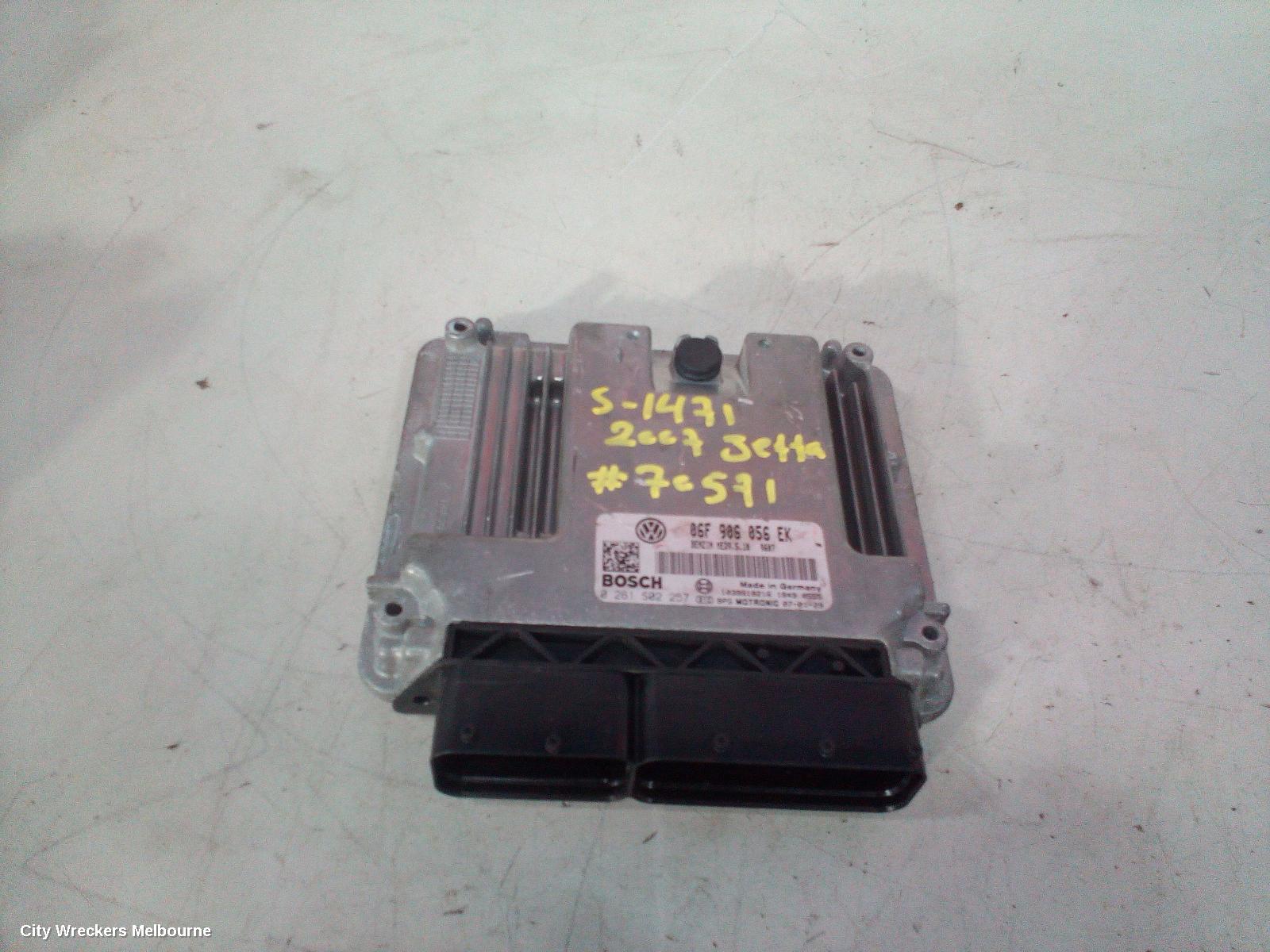 VOLKSWAGEN JETTA ECU, ENGINE ECU, 2.0, PETROL, AUTO T/M, ECU ONLY, 1KM, 02/2006 - 07/2011