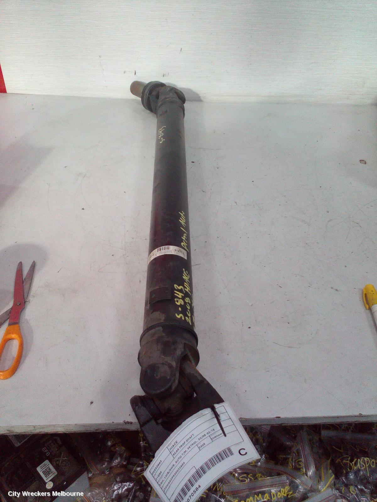 TOYOTA HIACE REAR DRIVE SHAFT, TRH, LWB/SWB, AUTO T/M, PETROL, 03/2005 - 02/2015
