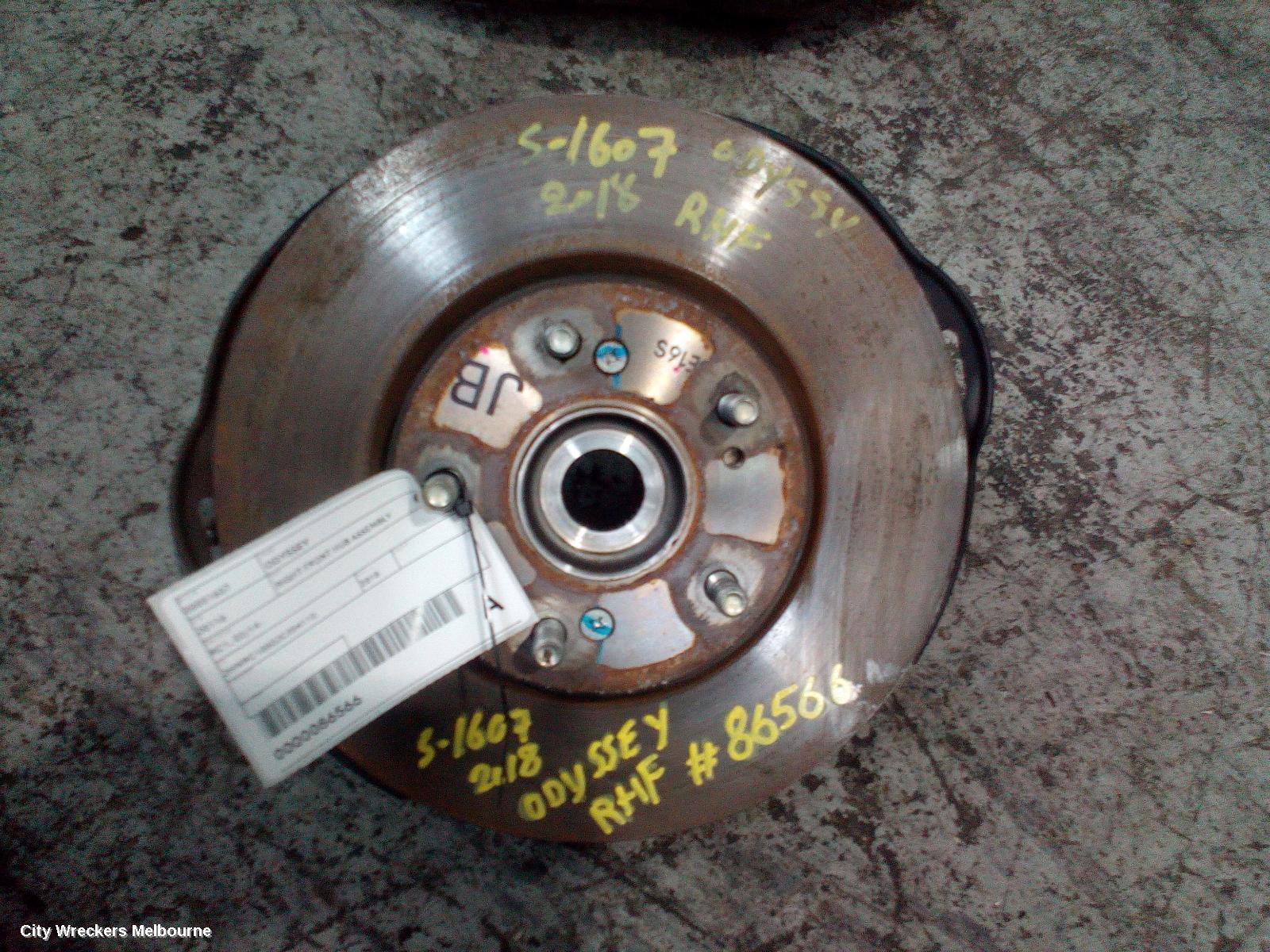 HONDA ODYSSEY RIGHT FRONT HUB ASSEMBLY, RC1, 02/2014 - 03/2022