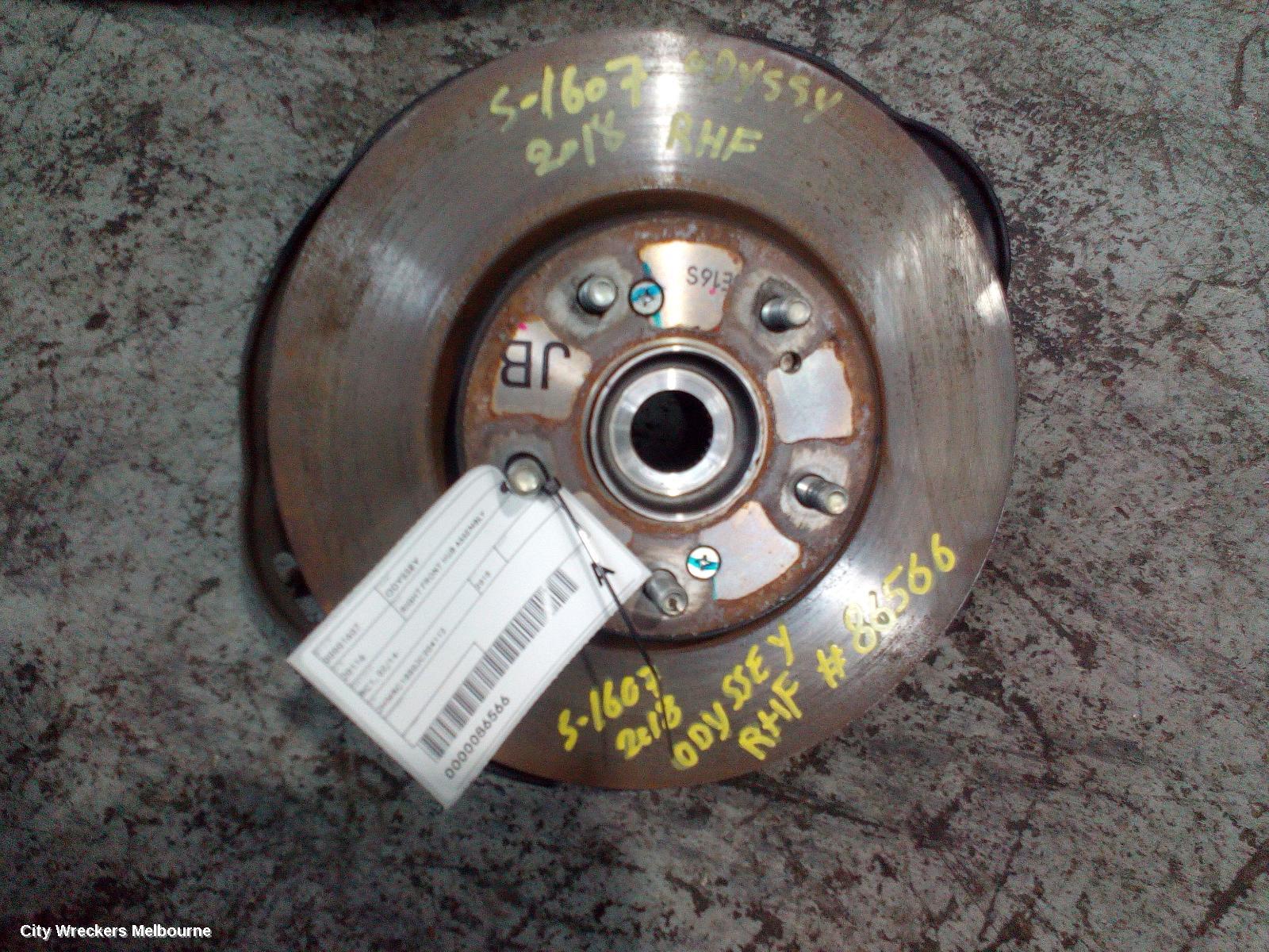 HONDA ODYSSEY RIGHT FRONT HUB ASSEMBLY, RC1, 02/2014 - 03/2022