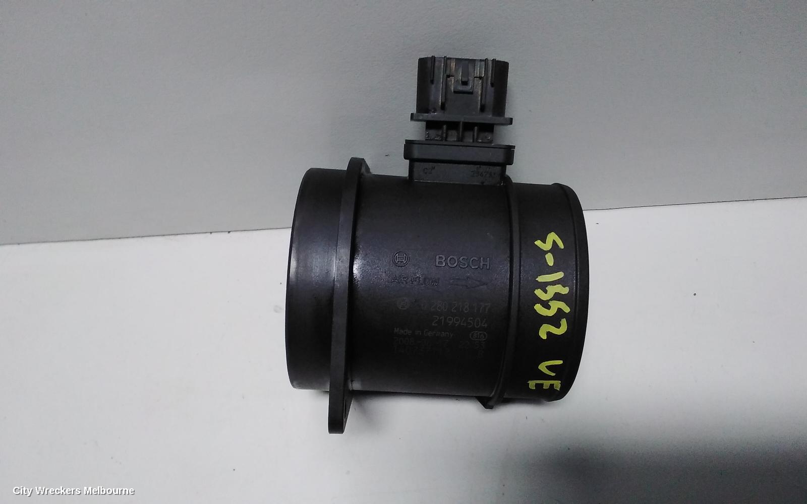 HOLDEN COMMODORE AIR FLOW METER, 3.6, LEO/LY7/LW2, ROUND TYPE (5 PIN), VE S1, 09/2006 - 08/2009