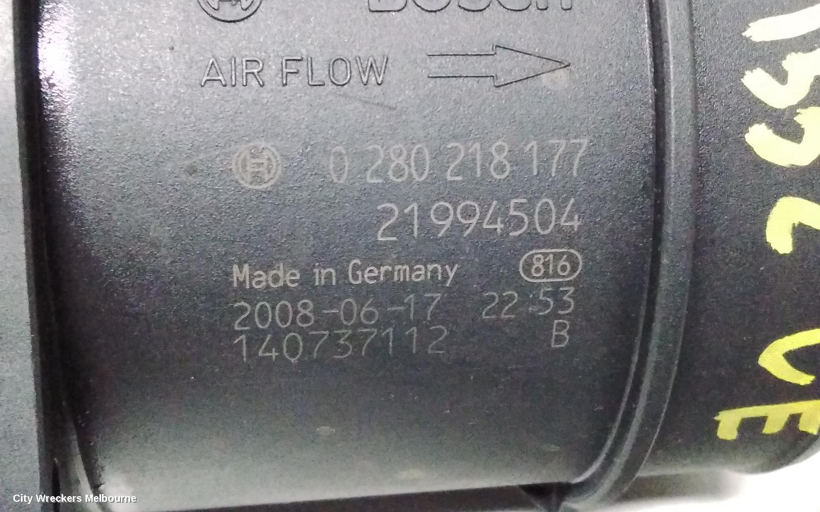 HOLDEN COMMODORE AIR FLOW METER, 3.6, LEO/LY7/LW2, ROUND TYPE (5 PIN), VE S1, 09/2006 - 08/2009