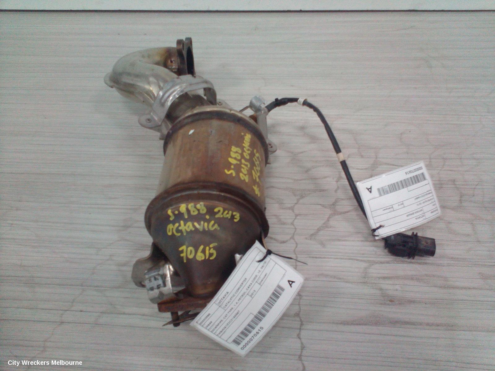 SKODA OCTAVIA CATALYTIC CONVERTER, DOWNPIPE-CAT TYPE, 1.4, PETROL, CAXA CODE, 1Z, 08/2010 - 10/2013