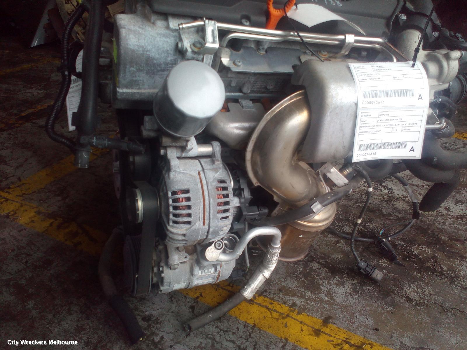 SKODA OCTAVIA ALTERNATOR, PETROL, 1.4, CAXA CODE, BOSCH, 1Z, 08/2010 - 10/2013