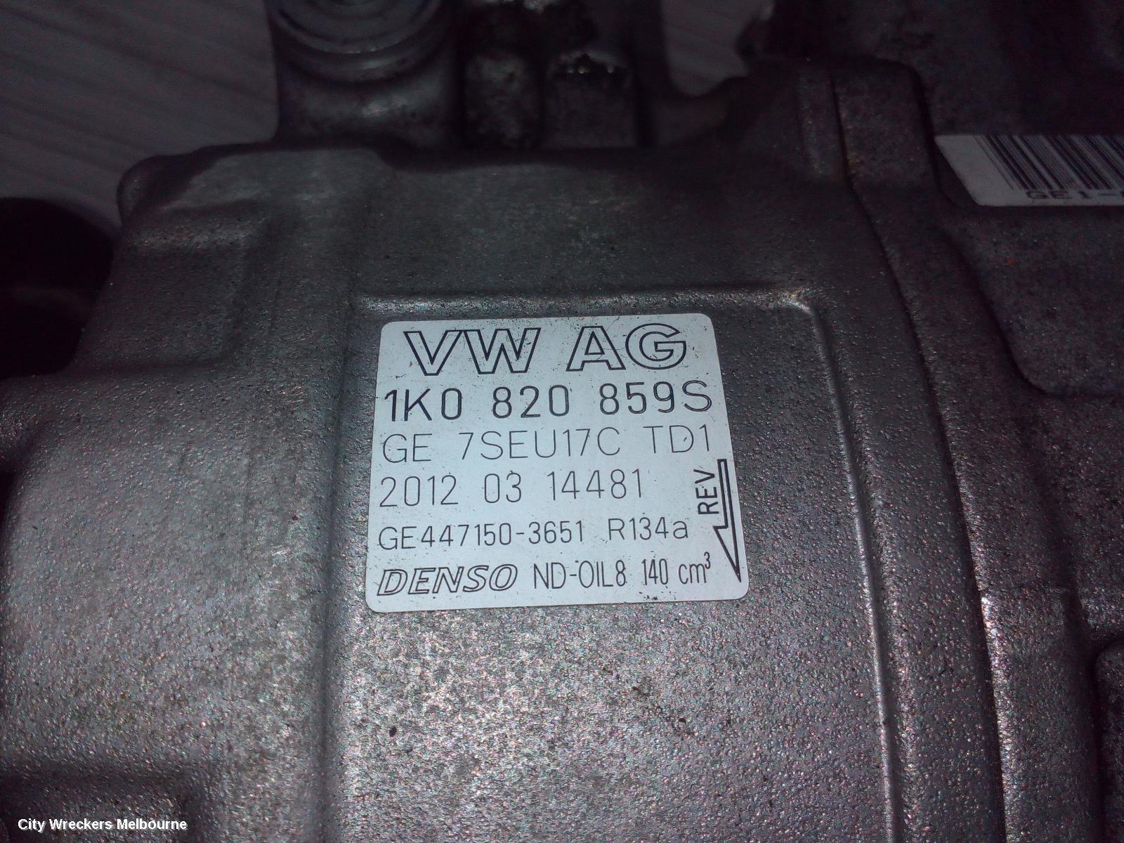 SKODA OCTAVIA A/C COMPRESSOR, 1Z, PETROL, DENSO BRAND (7SEU17C), 01/2004 - 10/2013