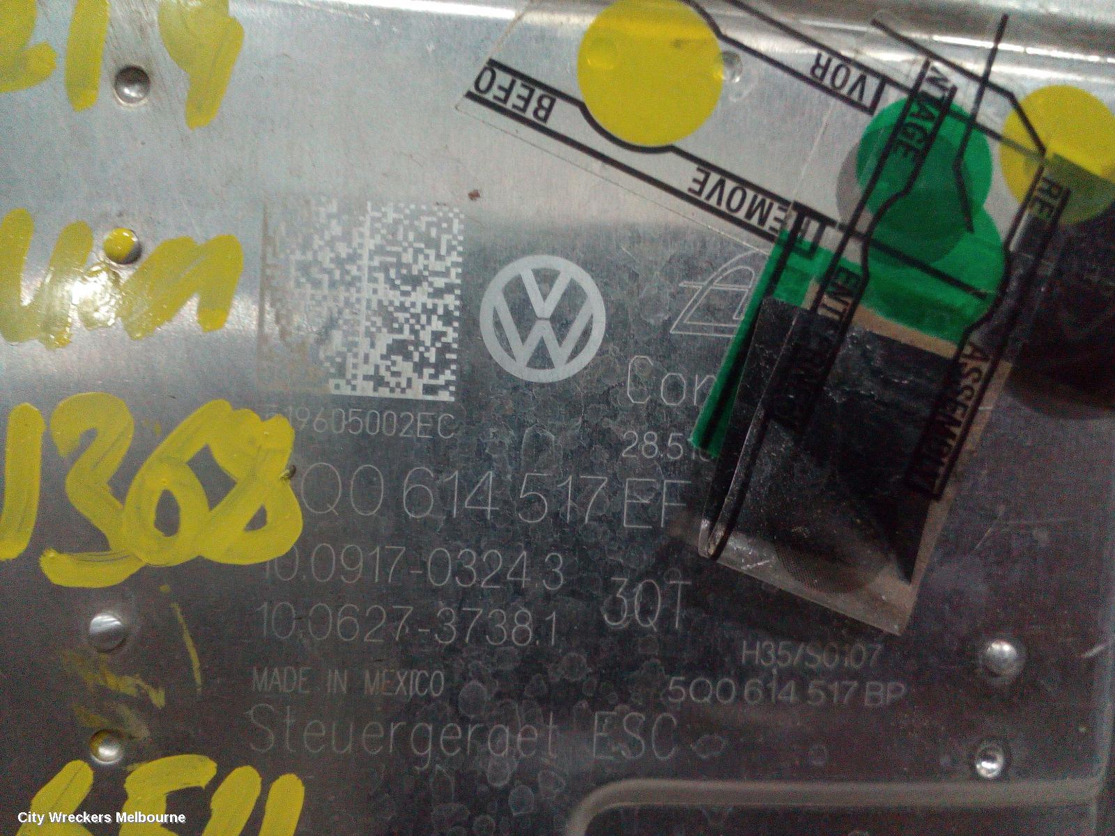 VOLKSWAGEN TIGUAN ABS PUMP/MODULATOR, P/N, 5Q0614517EF, 5NA, 06/2016 ONWARDS