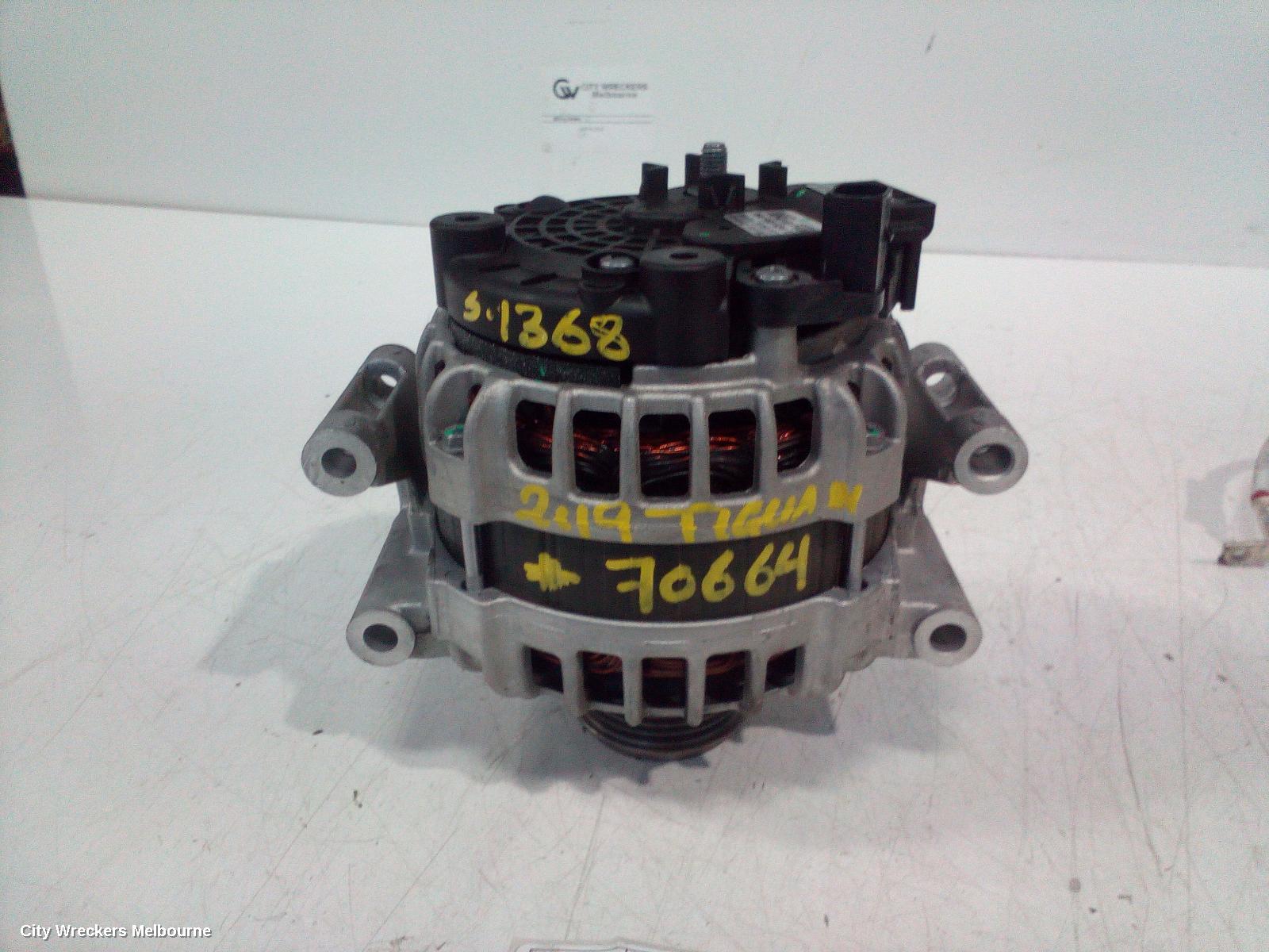VOLKSWAGEN TIGUAN ALTERNATOR, PETROL, 2.0, BOSCH 140AMP, CHHB/CZPA/DGVA/CXDA CODE, 5NA, 06/2016 ONWARDS