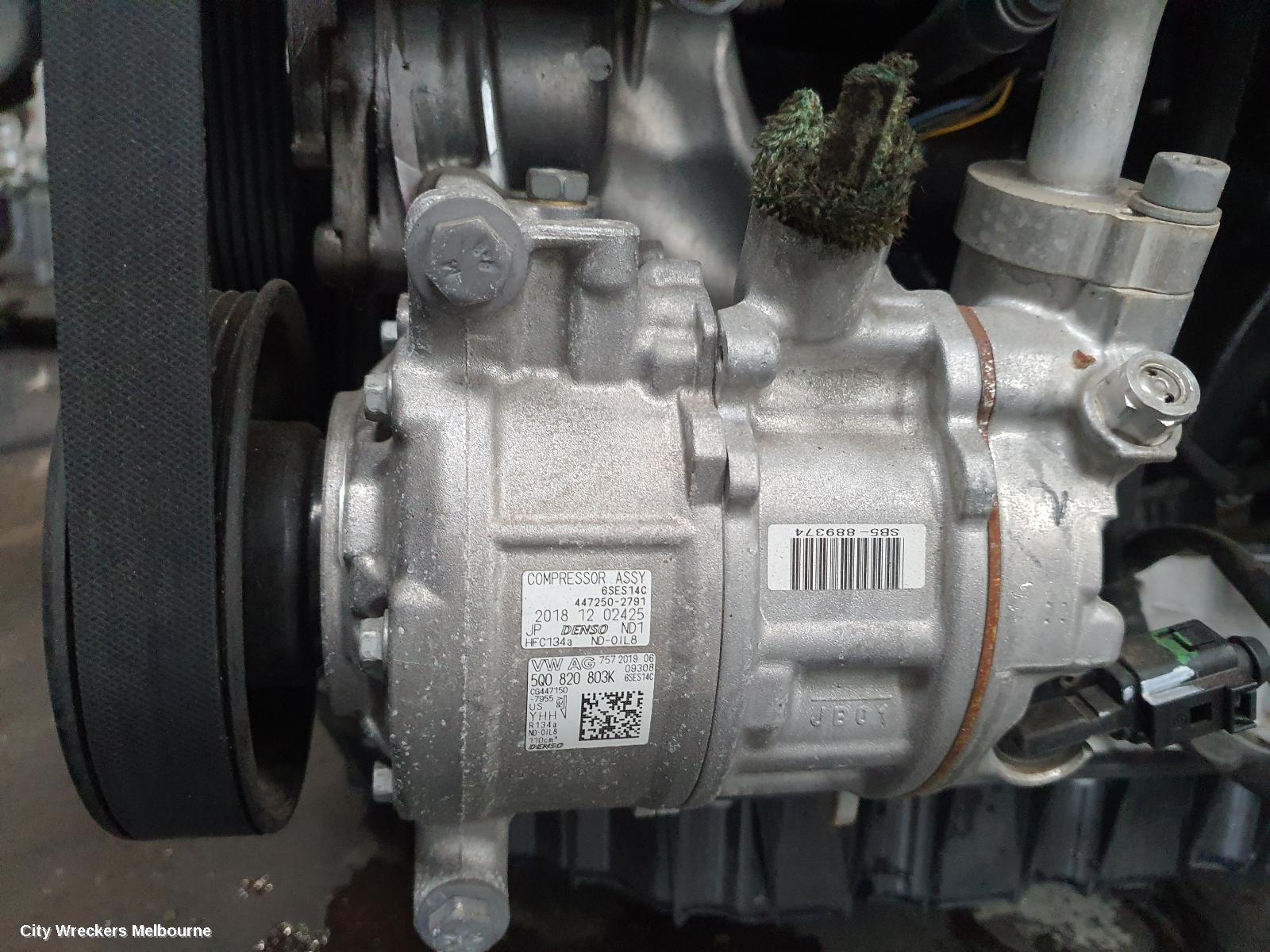 VOLKSWAGEN TIGUAN A/C COMPRESSOR, 5NA, 2.0, PETROL, 06/2016 ONWARDS