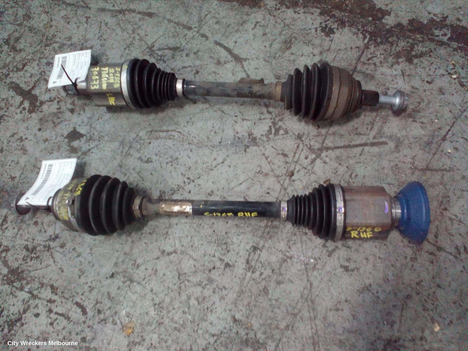 VOLKSWAGEN TIGUAN RIGHT DRIVESHAFT, FRONT, AWD, 132TSI/162TSI/110TDI/140TDI, 5NA, ALLSPACE, 07/2018 ONWARDS