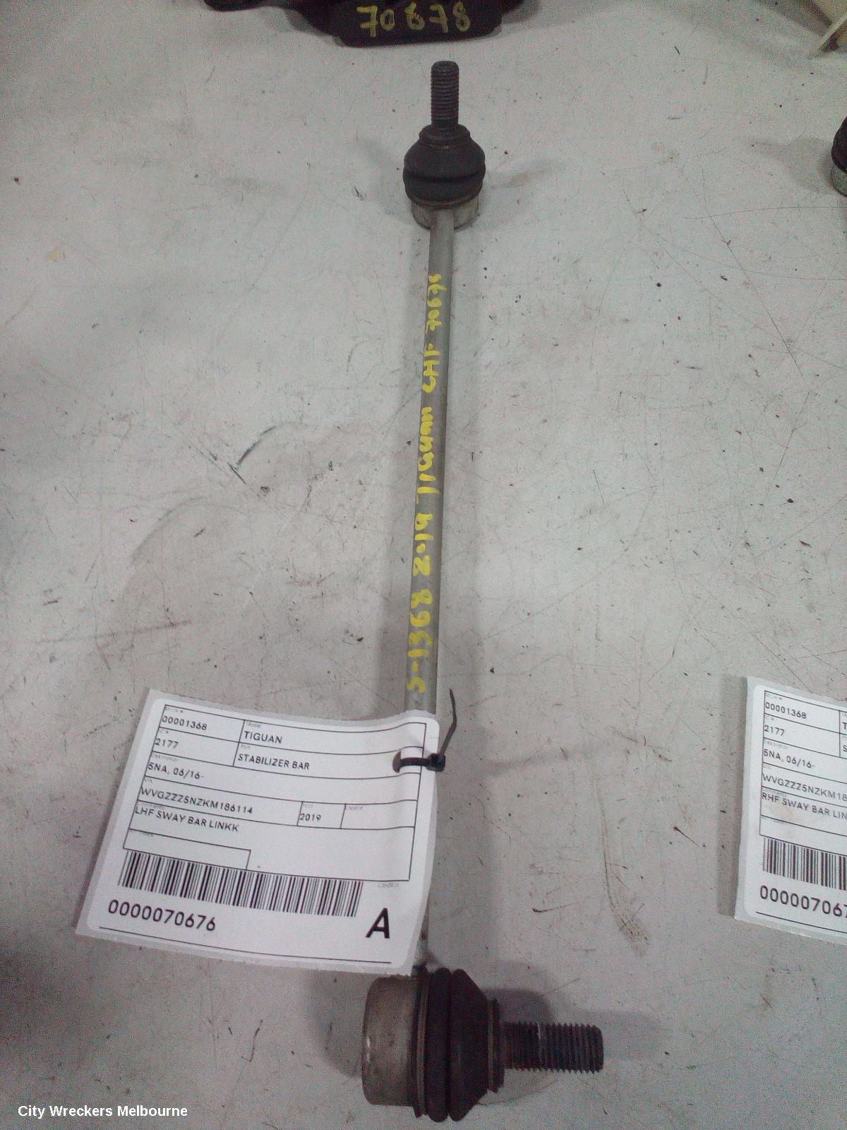 VOLKSWAGEN TIGUAN STABILISER BAR, 5NA, FRONT SWAY BAR LINK (LH SIDE), 06/2016 - 02/2024