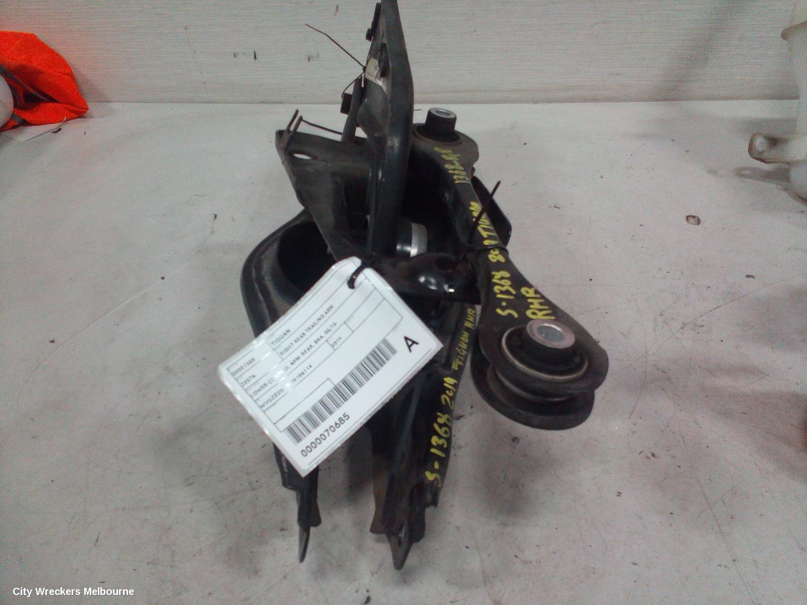 VOLKSWAGEN TIGUAN RIGHT REAR TRAILING ARM, LOWER CONTROL ARM-REAR, 5NA, 06/2016 ONWARDS