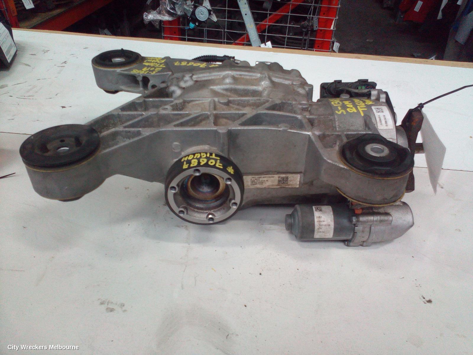 VOLKSWAGEN TIGUAN DIFFERENTIAL CENTRE, REAR, 5NA, 06/2016 ONWARDS