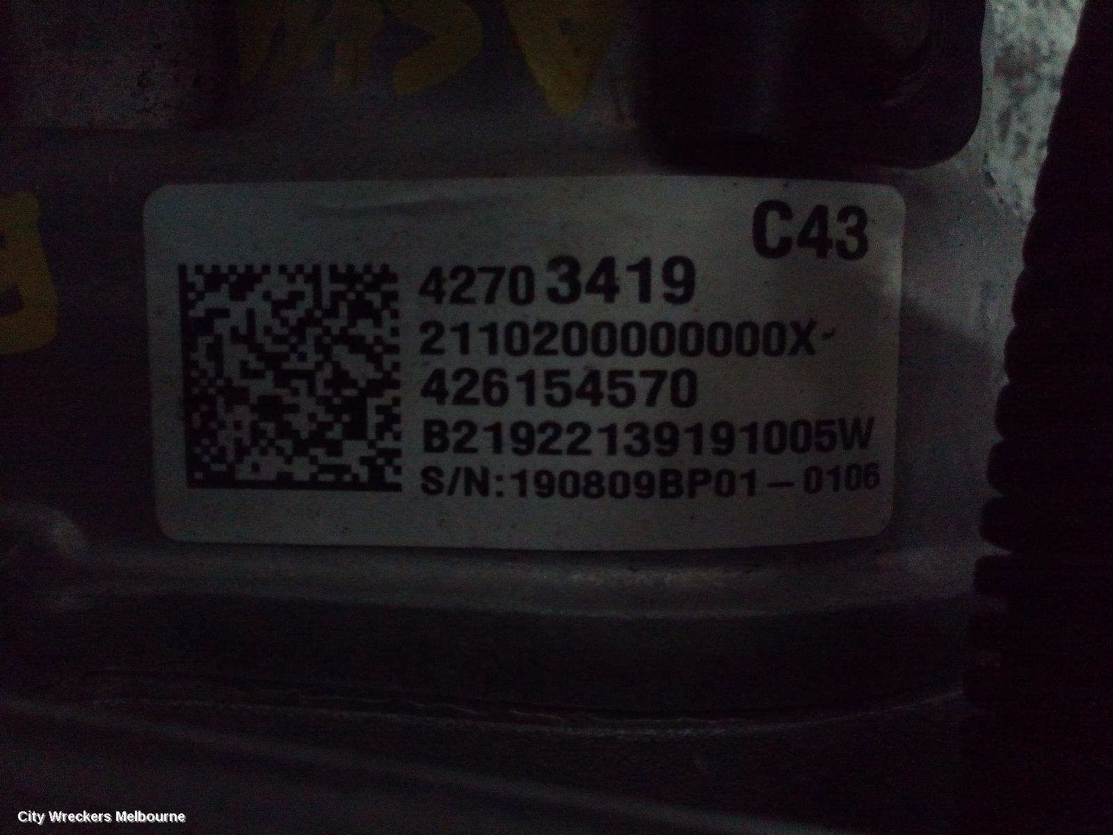 HOLDEN ASTRA STEERING BOX/RACK, BK, 5DR HATCH, ELECTRIC TYPE, 09/2016 ONWARDS