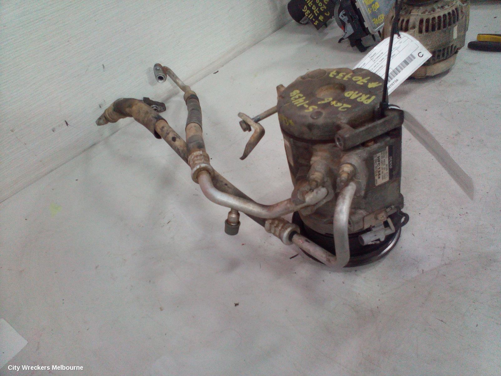 TOYOTA PRADO A/C COMPRESSOR, 120 SERIES, 3.0, 1KD-FTV, DIESEL, NON CLIMATE CONTROL TYPE, 11/2006 - 10/2009