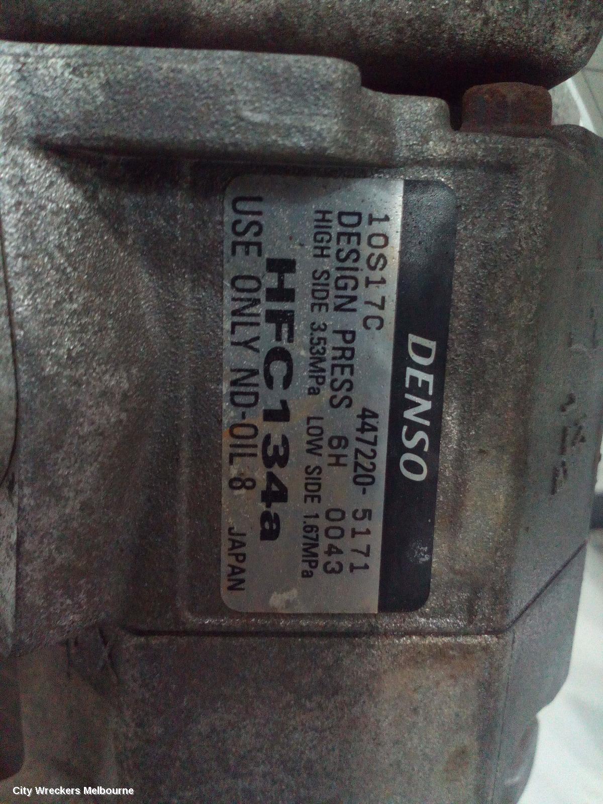 TOYOTA PRADO A/C COMPRESSOR, 120 SERIES, 3.0, 1KD-FTV, DIESEL, NON CLIMATE CONTROL TYPE, 11/2006 - 10/2009