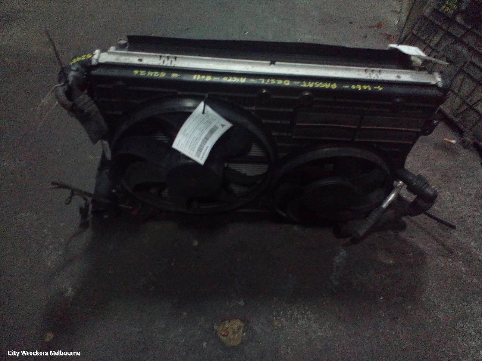 VOLKSWAGEN PASSAT INTERCOOLER, DIESEL, 2.0, CFGB/CFGC CODE, 3CC, 06/2011 - 12/2016