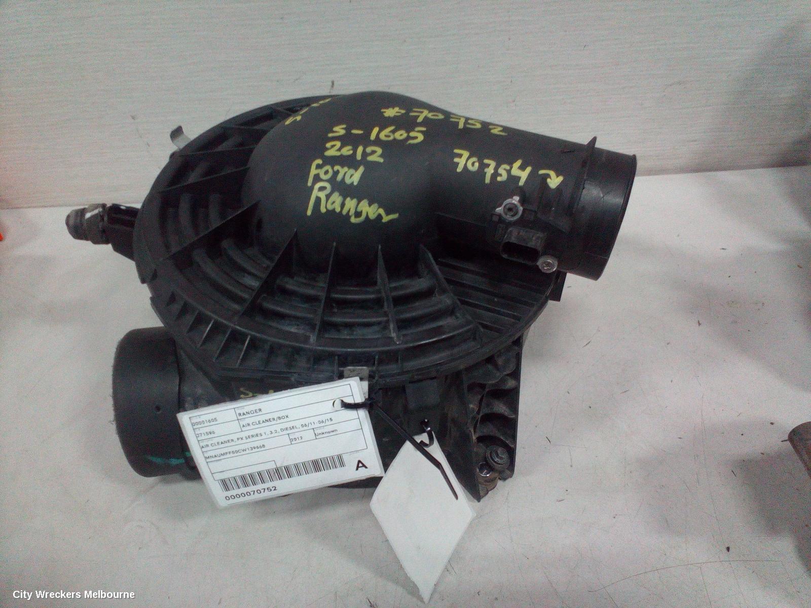FORD RANGER AIR CLEANER/BOX, AIR CLEANER, PX SERIES 1, 3.2, DIESEL, 06/2011 - 06/2015