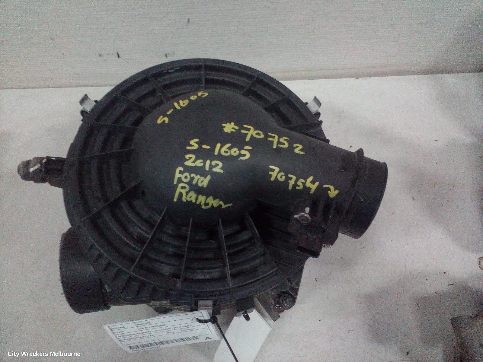 FORD RANGER AIR CLEANER/BOX, AIR CLEANER, PX SERIES 1, 3.2, DIESEL, 06/2011 - 06/2015