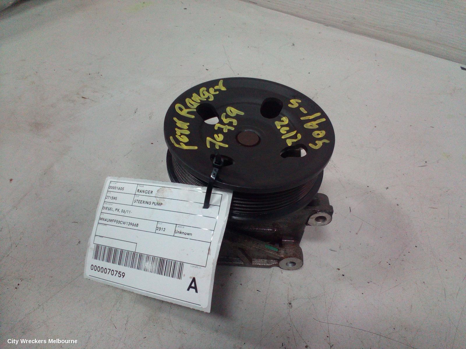 FORD RANGER STEERING PUMP, DIESEL, PX, 06/2011 ONWARDS