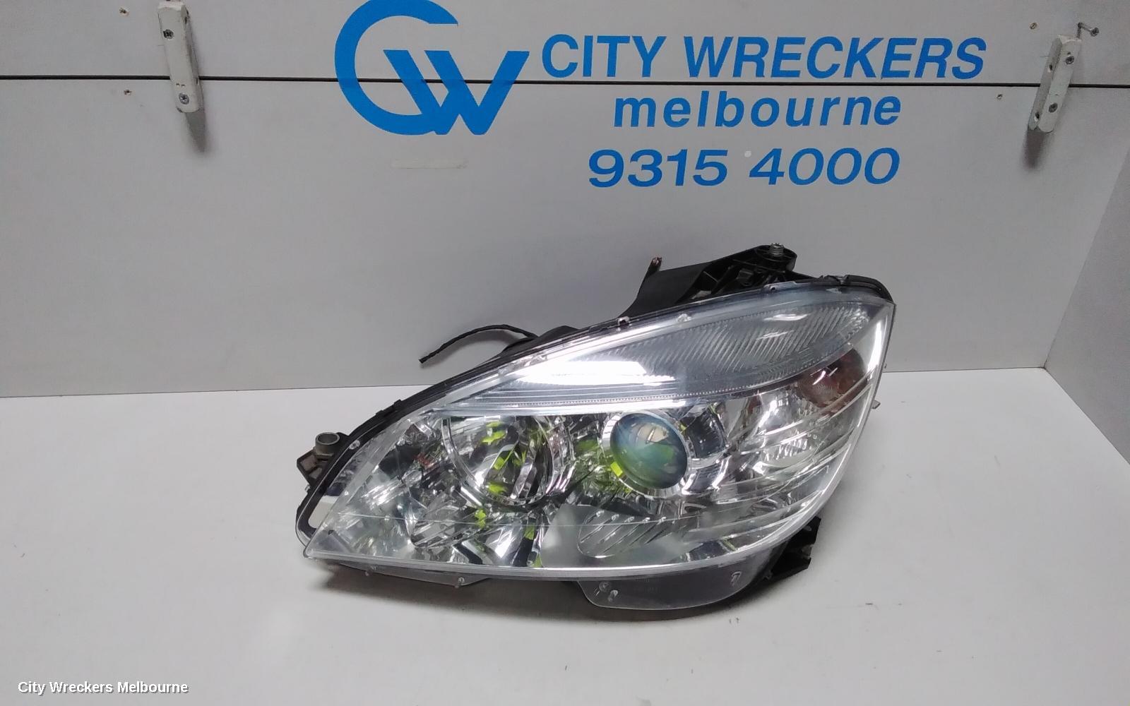 MERCEDES CLC CLASS LEFT HEADLAMP, STD TYPE, CL203, 08/2008 - 03/2011