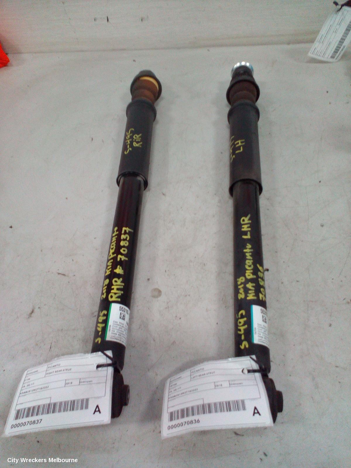 KIA PICANTO RIGHT REAR STRUT, JA, 05/2017 ONWARDS