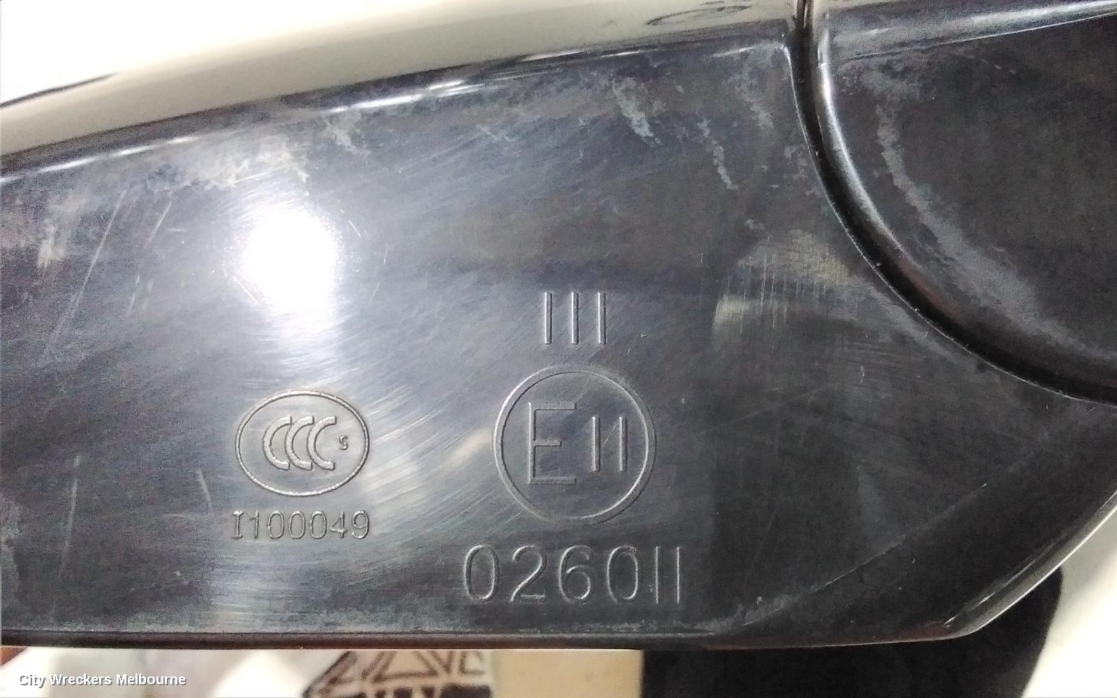 CHRYSLER SEBRING RIGHT DOOR MIRROR, JS, POWER, CABRIO, 01/2010 - 12/2011