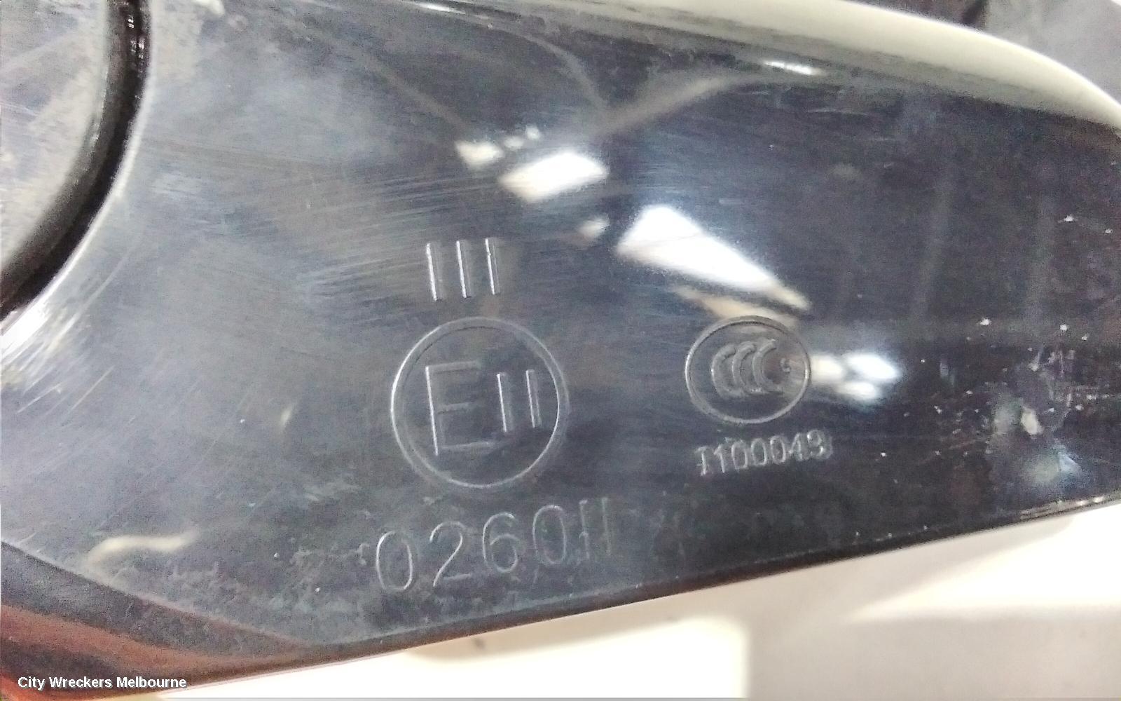 CHRYSLER SEBRING LEFT DOOR MIRROR, JS, POWER, CABRIO, 01/2010 - 12/2011