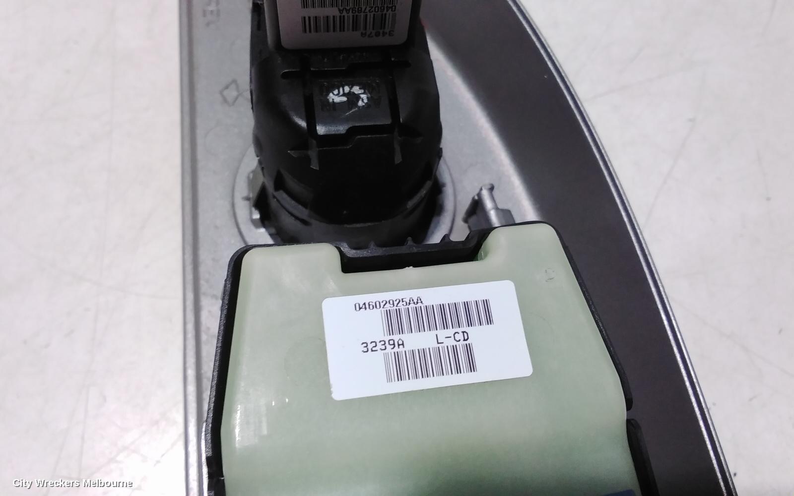 CHRYSLER SEBRING PWR DR WIND SWITCH, RH FRONT (MASTER SWITCH), CABRIO, P/N 04602925AA, JS, 05/2007 - 09/2011