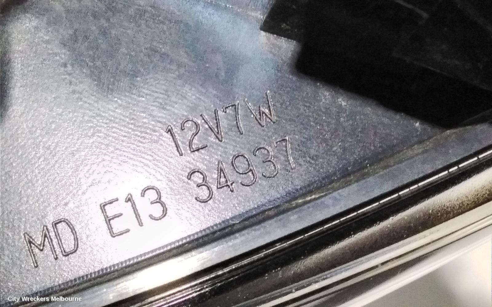 TOYOTA COROLLA RIGHT TAILLIGHT, E210, IN BODY, HATCH, 07/2018 - 08/2022