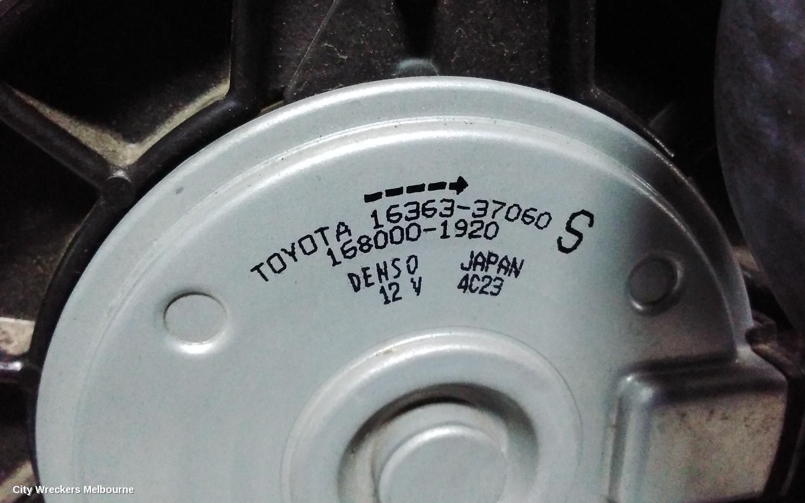 TOYOTA COROLLA FAN, DUAL FAN ASSY, 1.8, PETROL, ZWE211R, 07/2018 ONWARDS