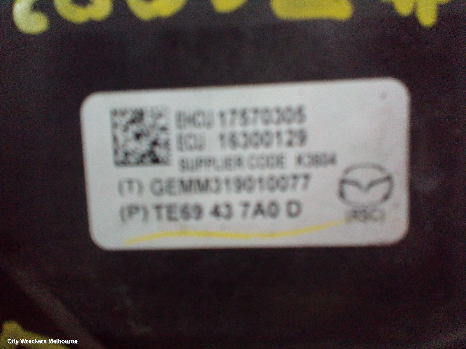 MAZDA CX9 ABS PUMP/MODULATOR, TB, 12/2007 - 12/2015