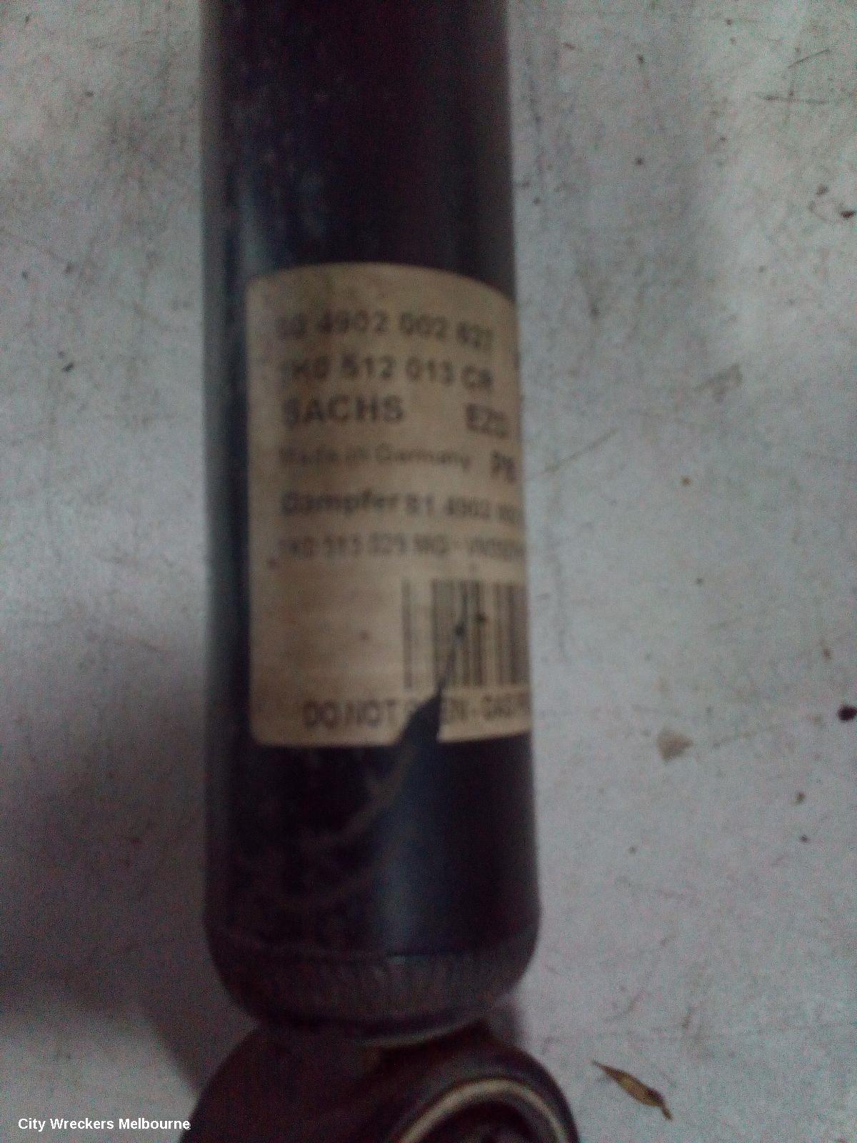 VOLKSWAGEN GOLF LEFT REAR STRUT, ***USE SHOCK ABSORBER PART TYPE***