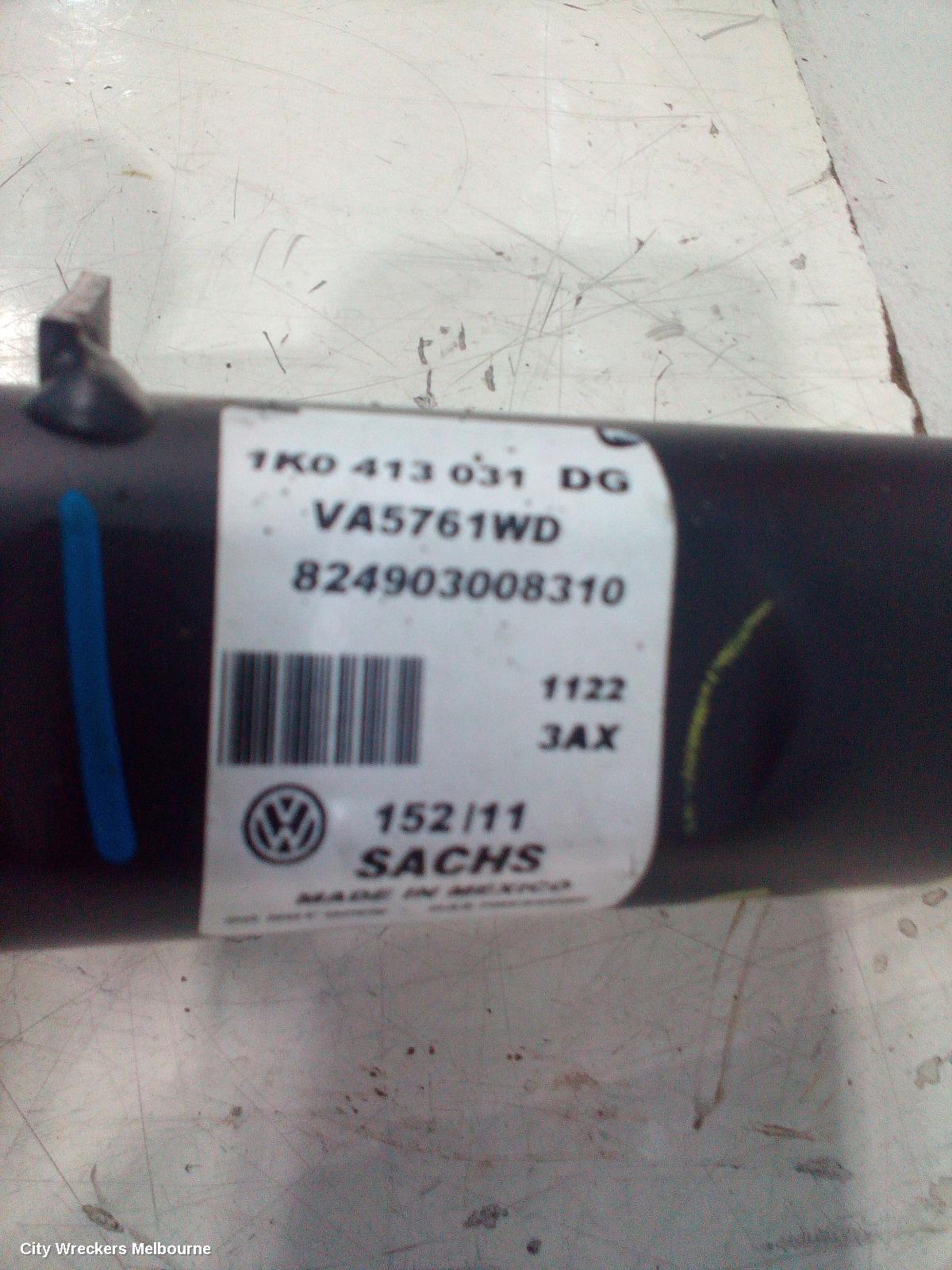 VOLKSWAGEN GOLF LEFT FRONT STRUT, GEN 6, WAGON, STANDARD TYPE, 09/2009 - 03/2013