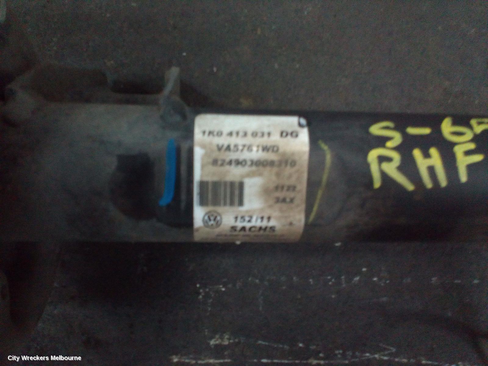 VOLKSWAGEN GOLF RIGHT FRONT STRUT, GEN 6, WAGON, STANDARD TYPE, 09/2009 - 03/2013
