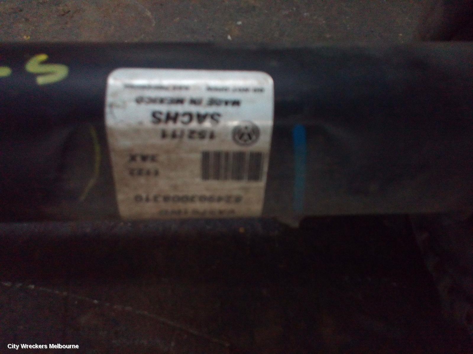 VOLKSWAGEN GOLF LEFT DRIVESHAFT, FRONT, AUTO T/M, DIESEL, 1.6, GEN 6, 12/2008 - 03/2013