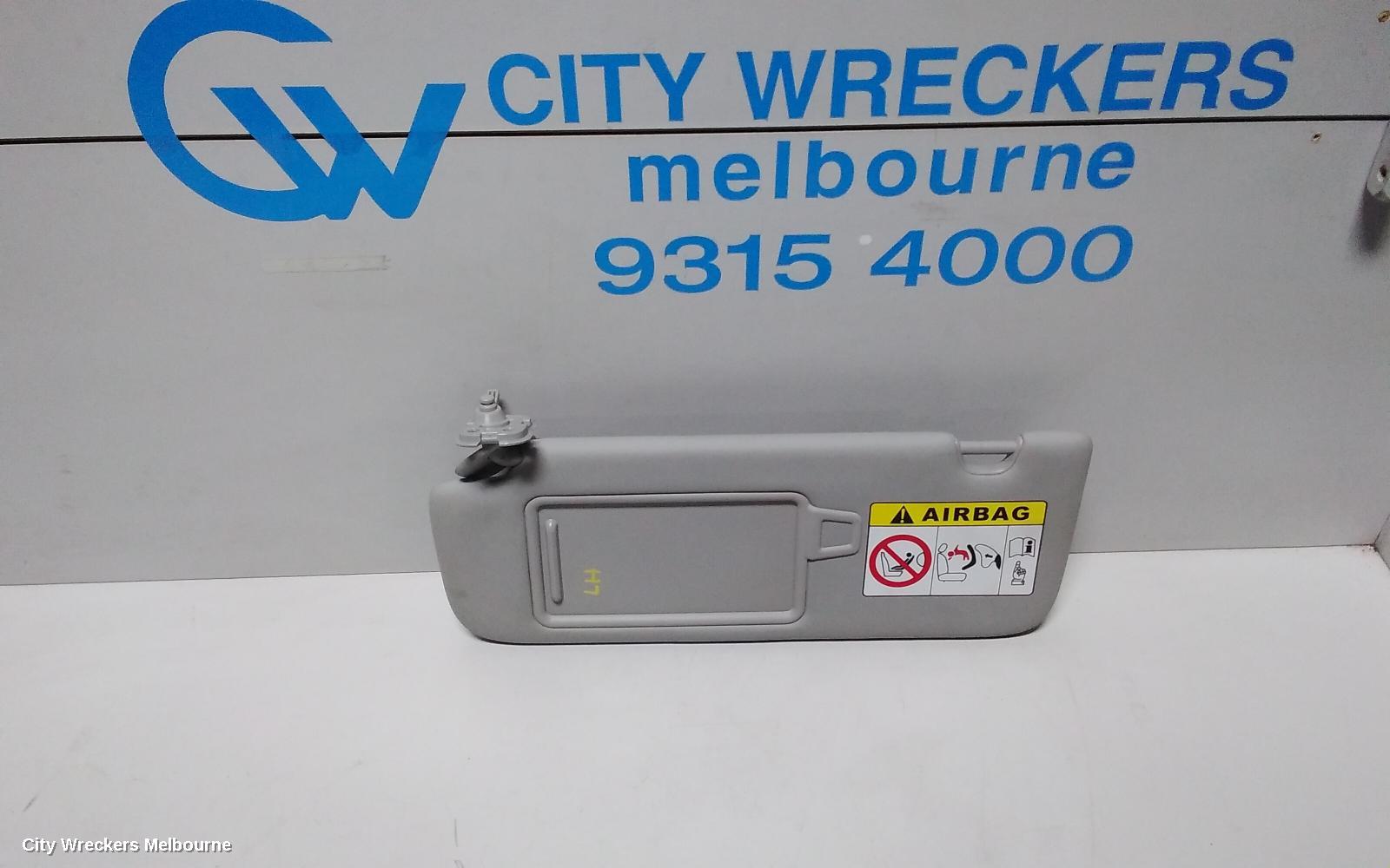 KIA SPORTAGE SUNVISOR, QL, GREY, LH SIDE, 10/2015 - 08/2021