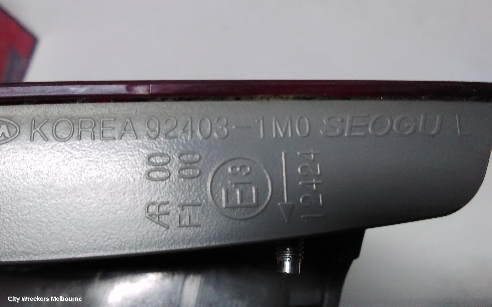 KIA CERATO REAR GARNISH, BOOTLID LAMP (LH SIDE), TD, SEDAN, 10/2008 - 03/2013