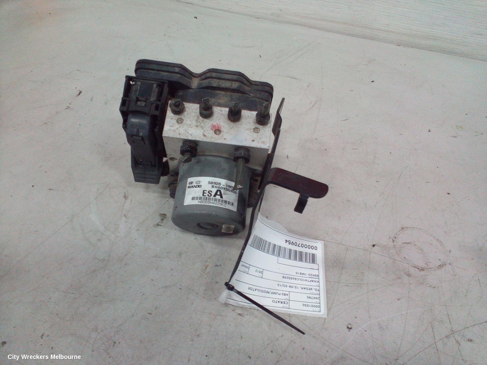 KIA CERATO ABS PUMP/MODULATOR, TD, SEDAN, 10/2008 - 03/2013